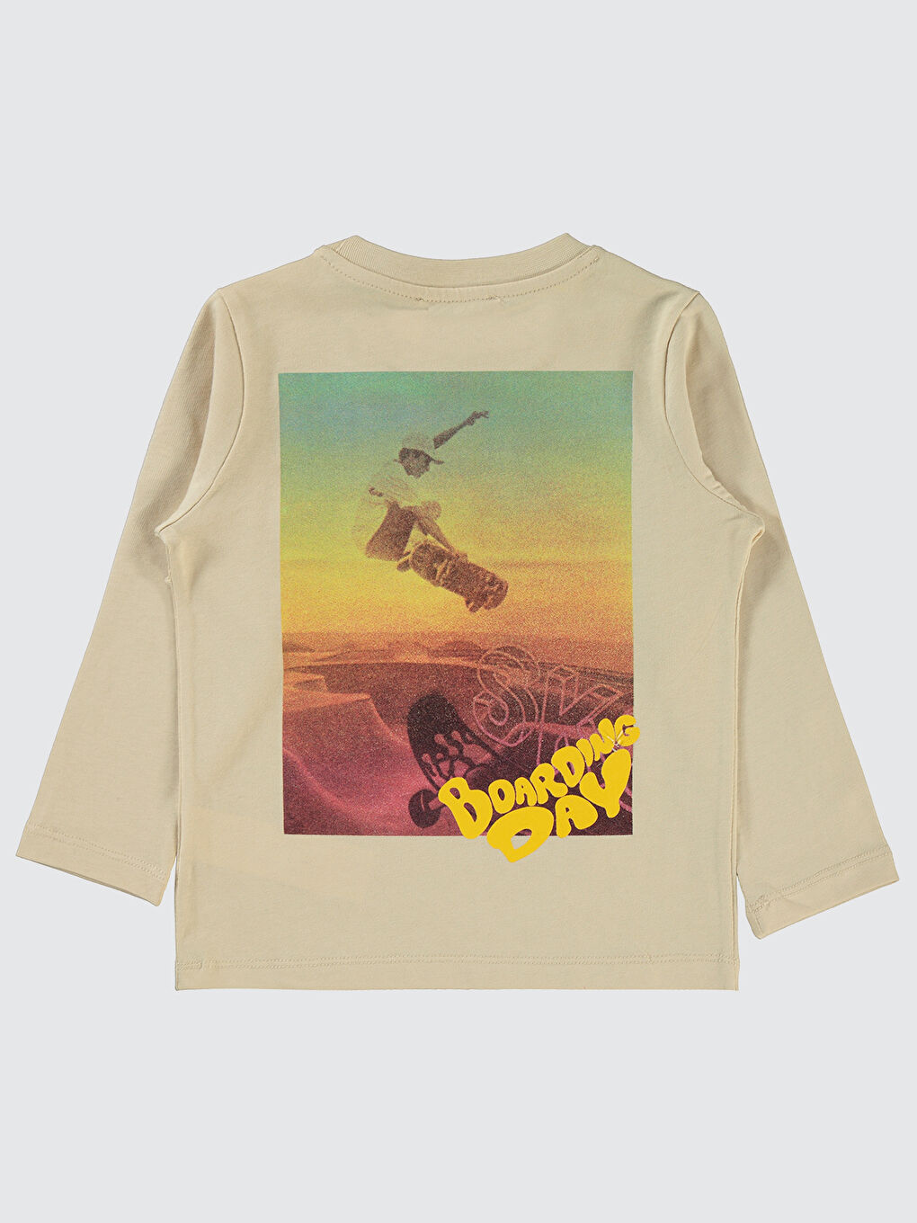Bej Boys Erkek Çocuk Sweatshirt 2-5 Yaş Taş Rengi-1