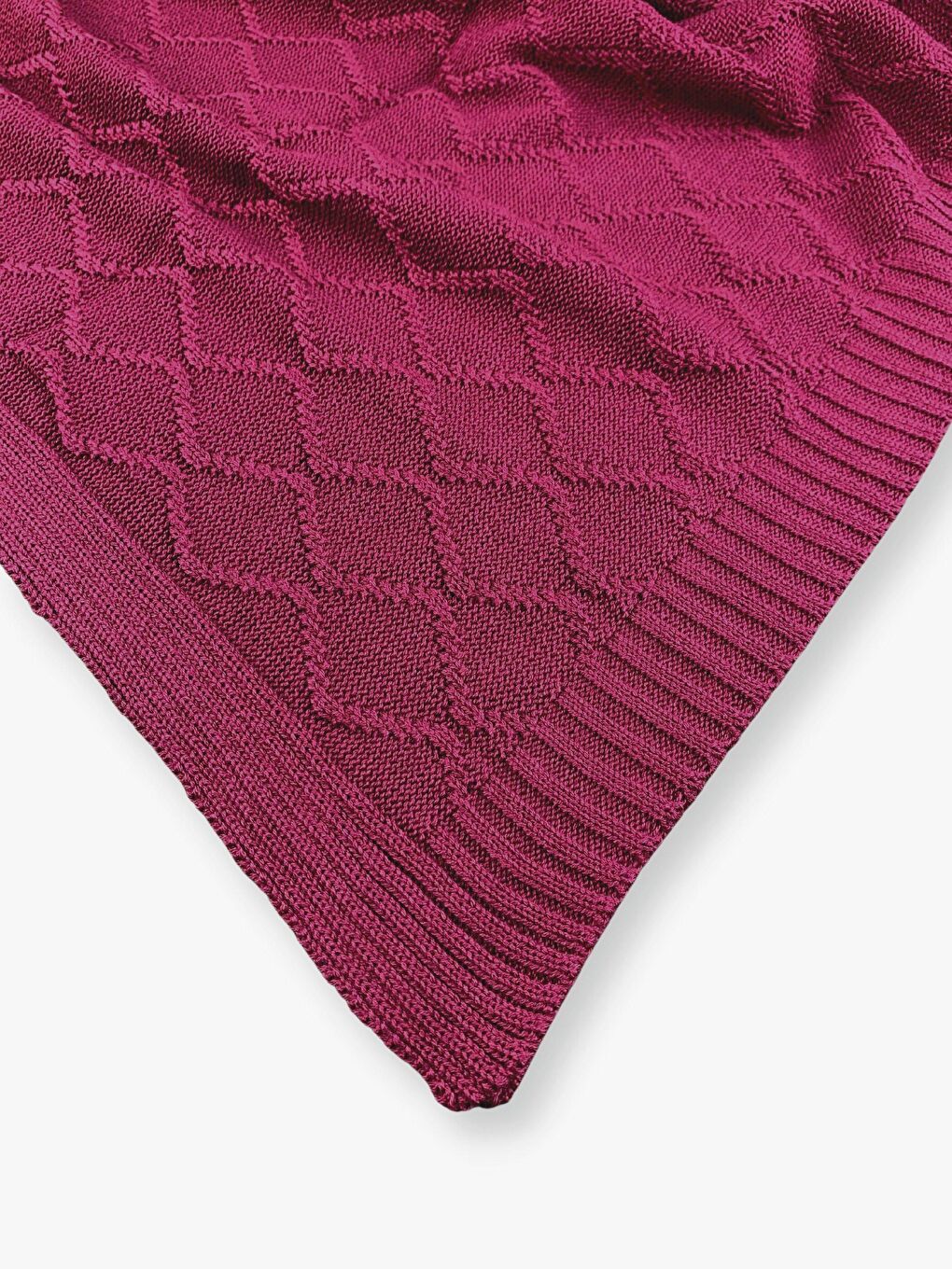 Luggi Baby Bordo Triko Bebek Battaniyesi 80x100 Cm - 1