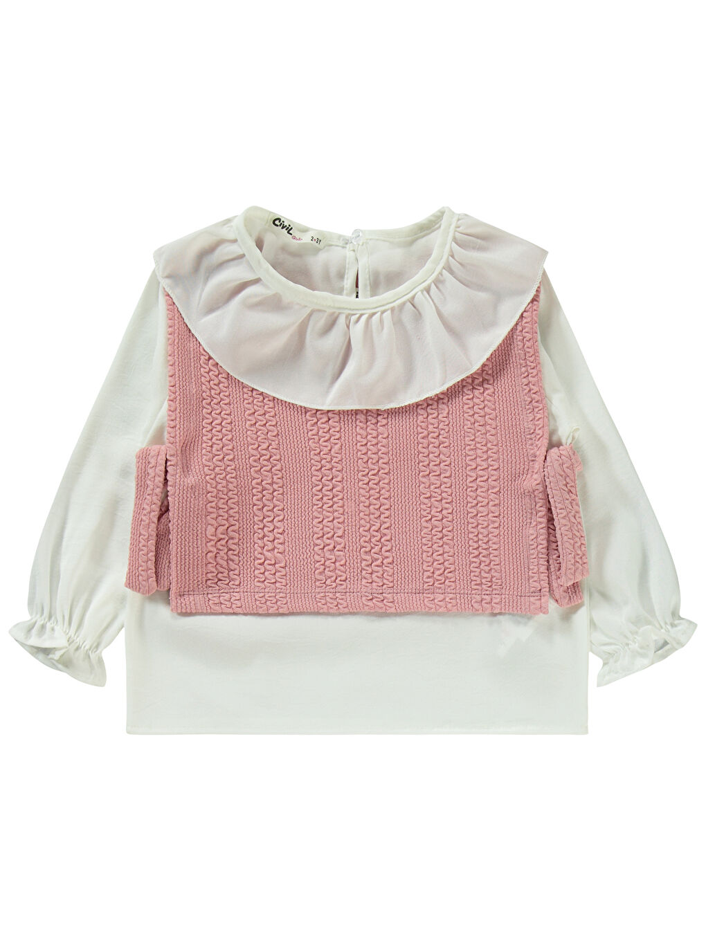 Pembe Girls Kız Çocuk Takım 2-5 Yaş Pudra-2