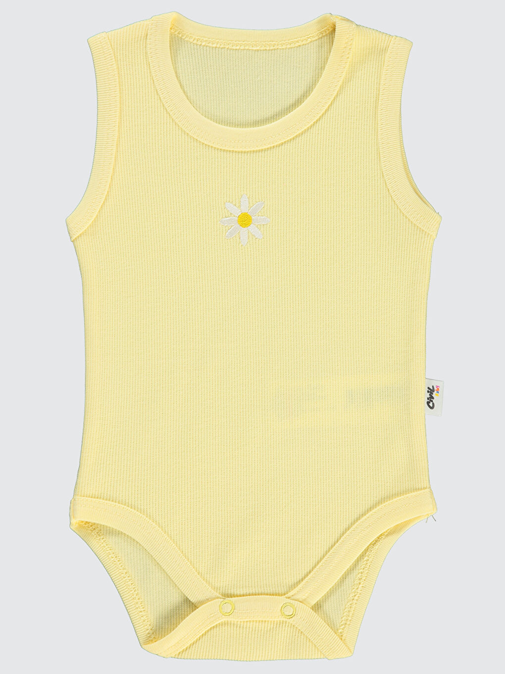 Baby Kız Bebek Çıtçıtlı Badi 1-18 Ay Sarı