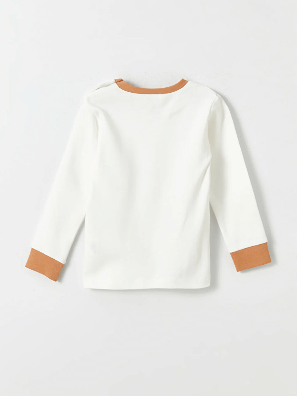 Kahverengi Bisiklet Yaka Baskılı Erkek Bebek 2'li Takım-2