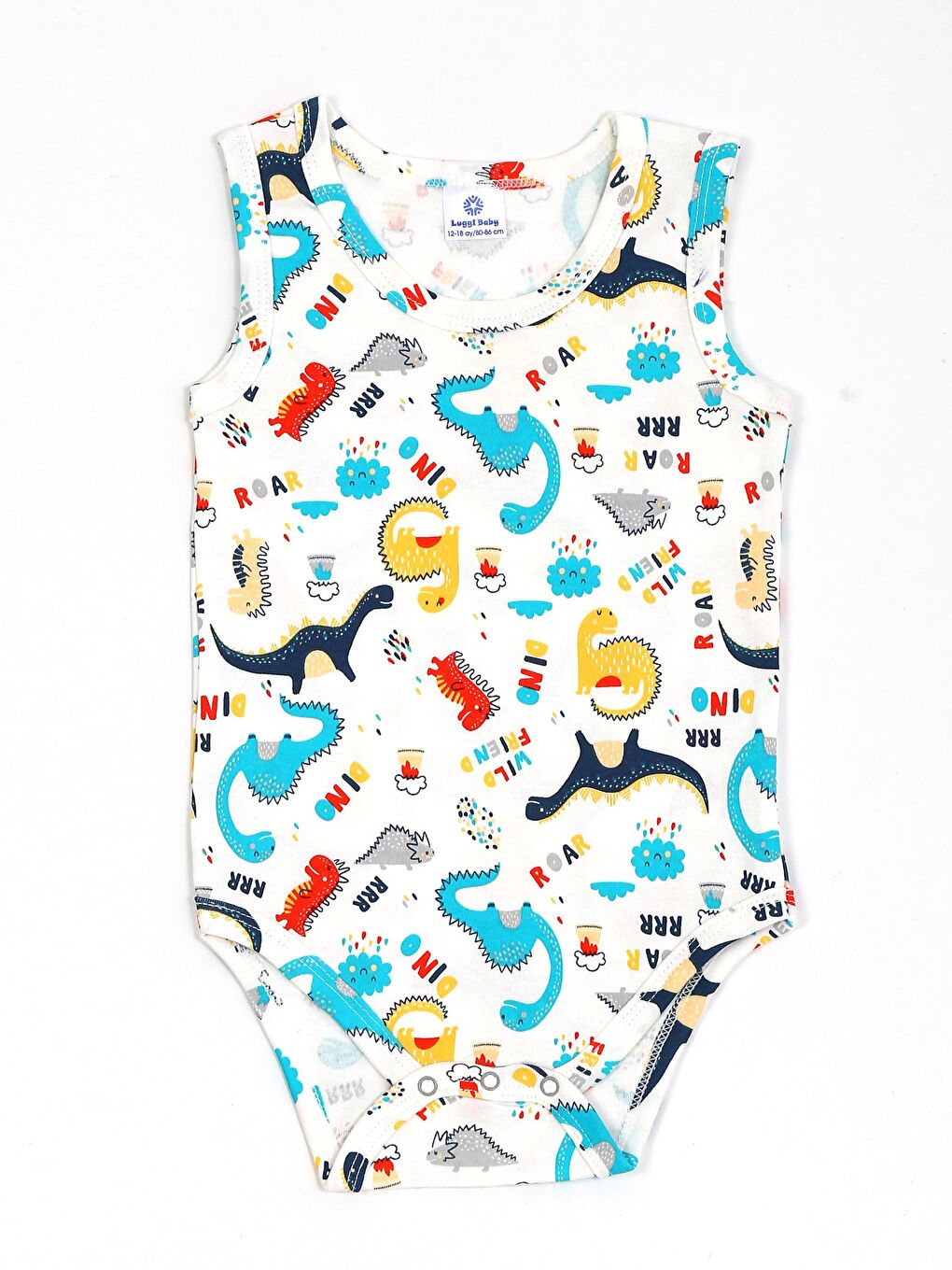 Yeşil Bisiklet Yaka Baskılı Erkek Bebek Çıtçıtlı Body 2'li-1