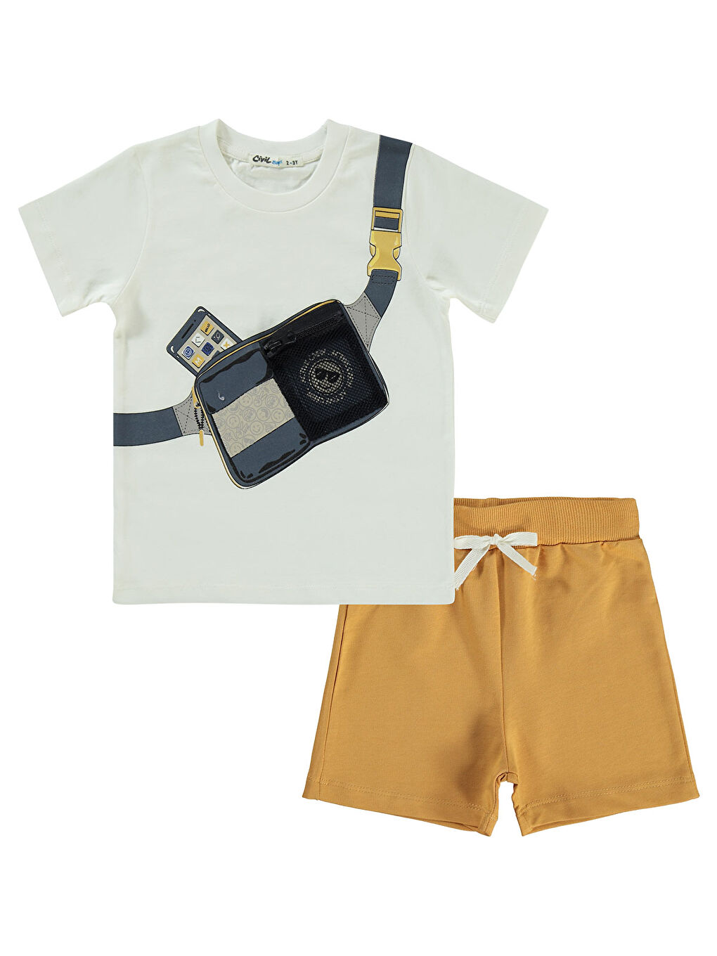 Boys Erkek Çocuk Takım 2-5 Yaş Ekru