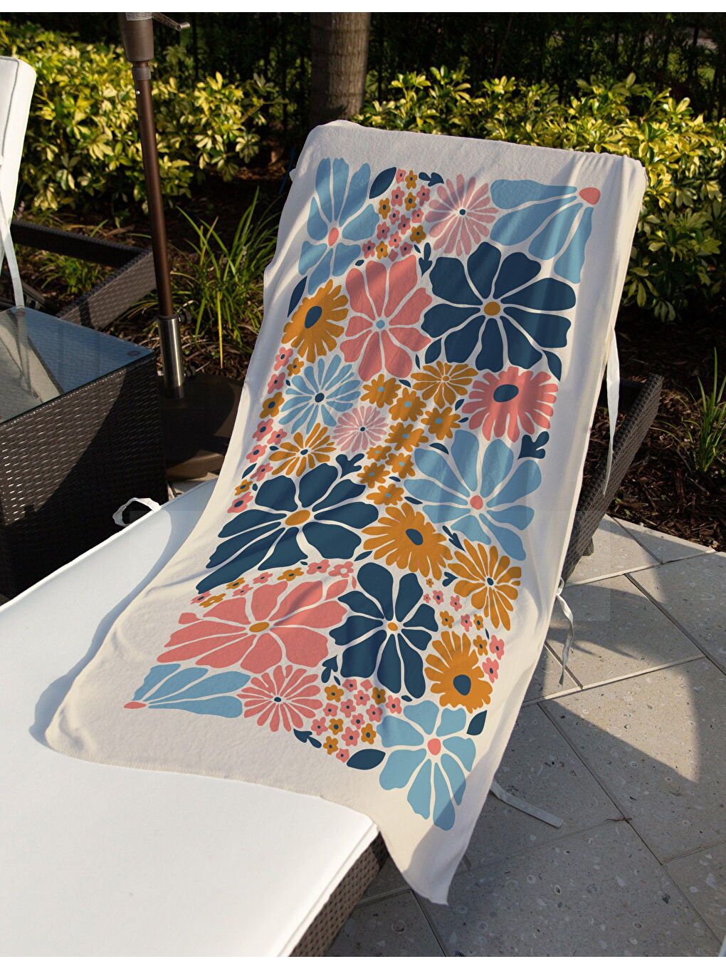 Karışık Baskılı Plaj/Havuz/Banyo Havlusu 75x150 cm