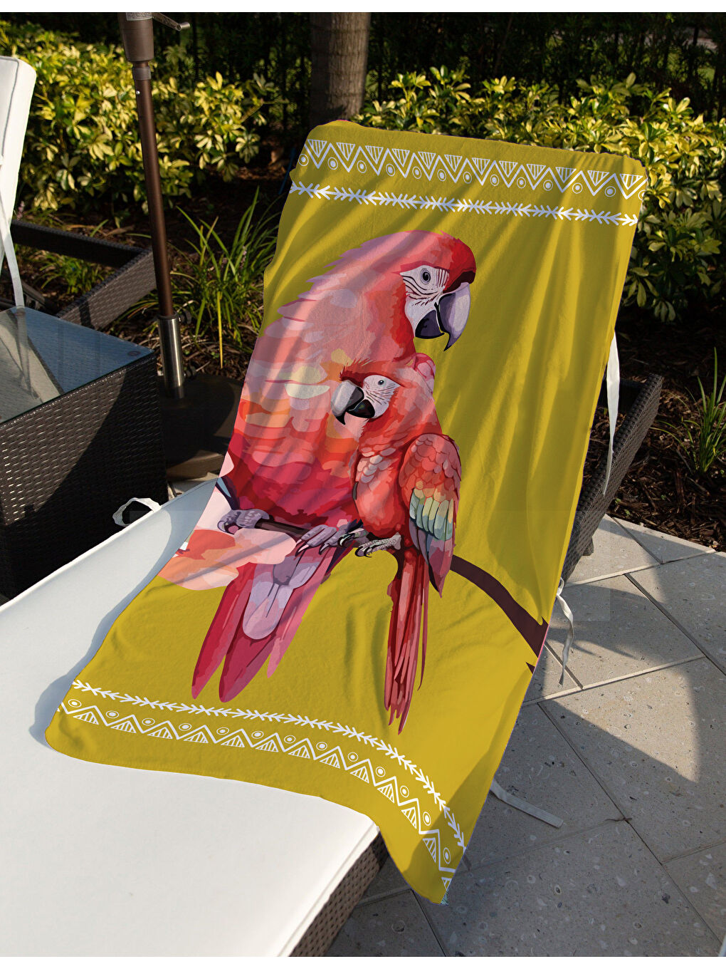 Karışık Baskılı Plaj Havlusu 75x150 cm