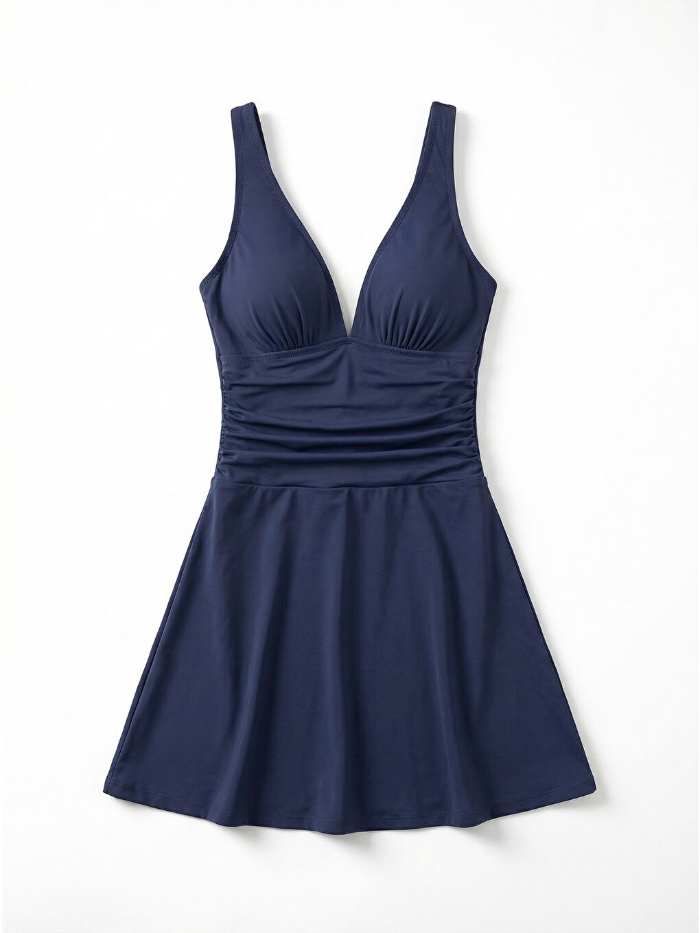 Şortlu Elbise Mayo Etekli Mayo Yüzücü Mayo 1906-02 Lacivert