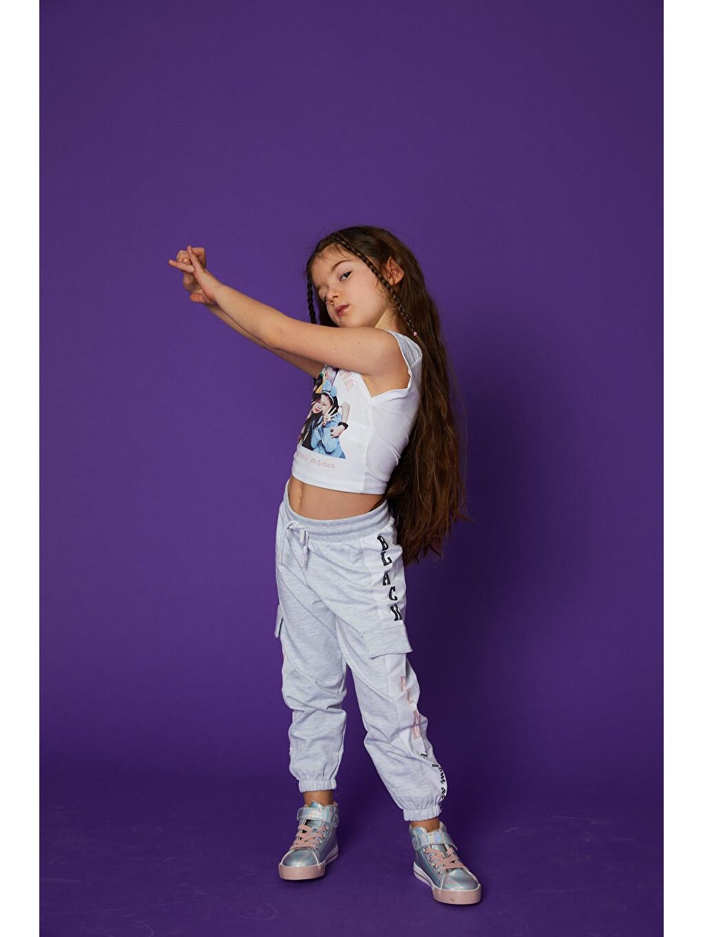 Beyaz Kız Çocuk Tişört-1