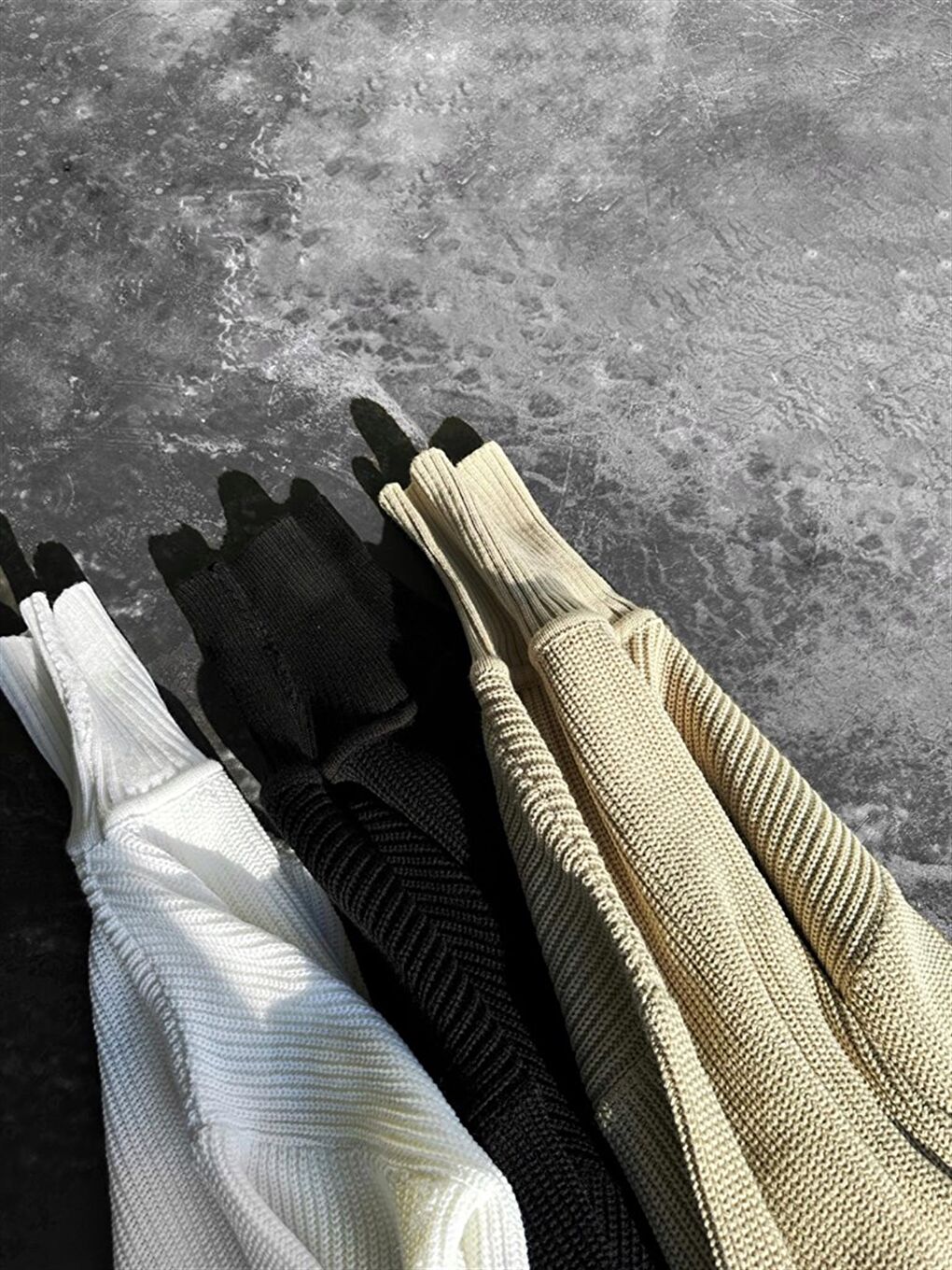 Erkek Oversize Balıkçı Yaka Kazak Siyah-2