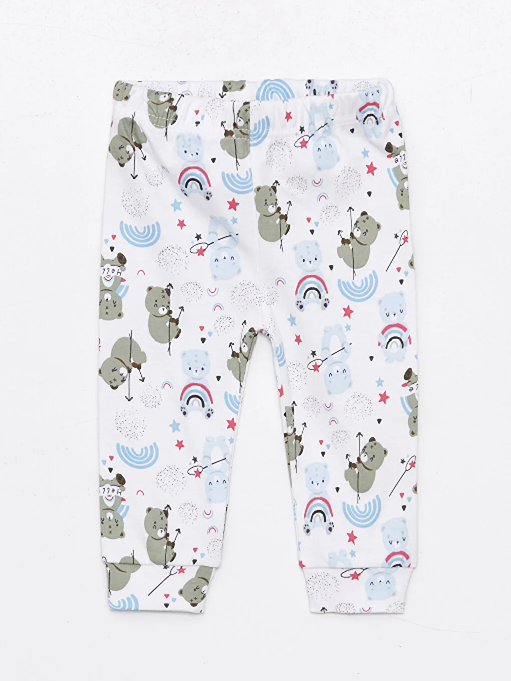 Luggi Baby Mavi Beli Lastikli Erkek Bebek Pijama Alt 2'li - 1