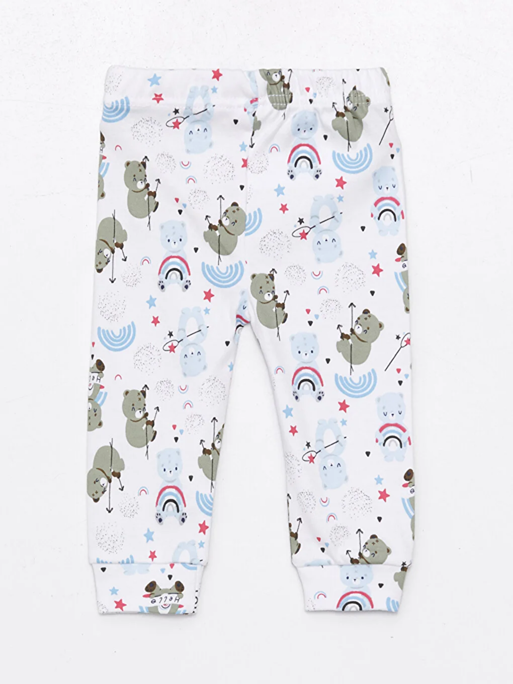 Luggi Baby Mavi Beli Lastikli Erkek Bebek Pijama Alt 2'li - 2