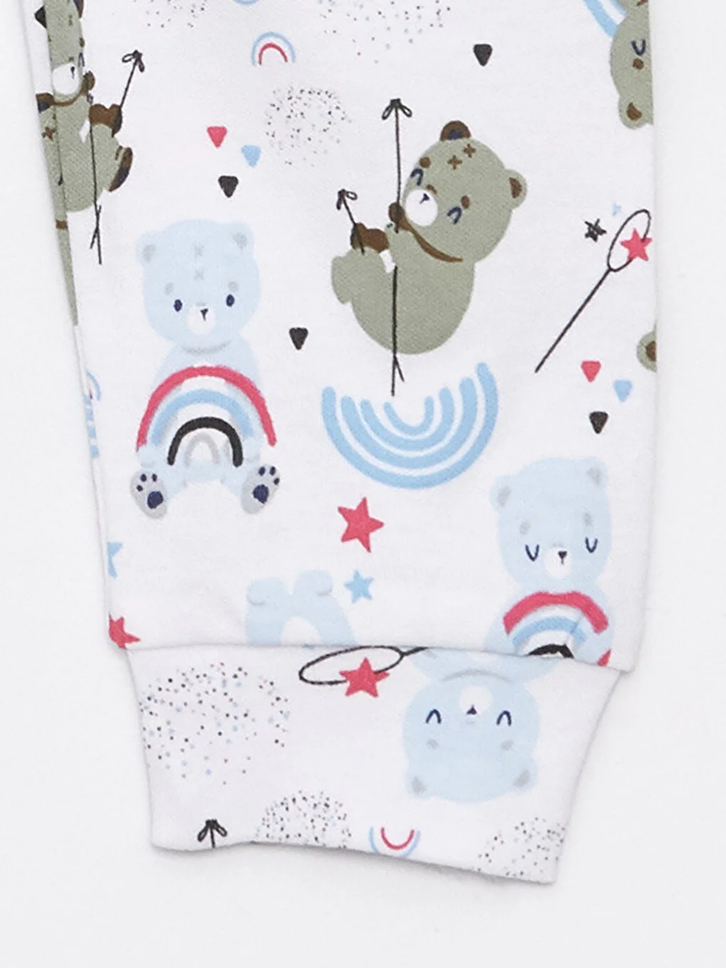 Luggi Baby Mavi Beli Lastikli Erkek Bebek Pijama Alt 2'li - 3