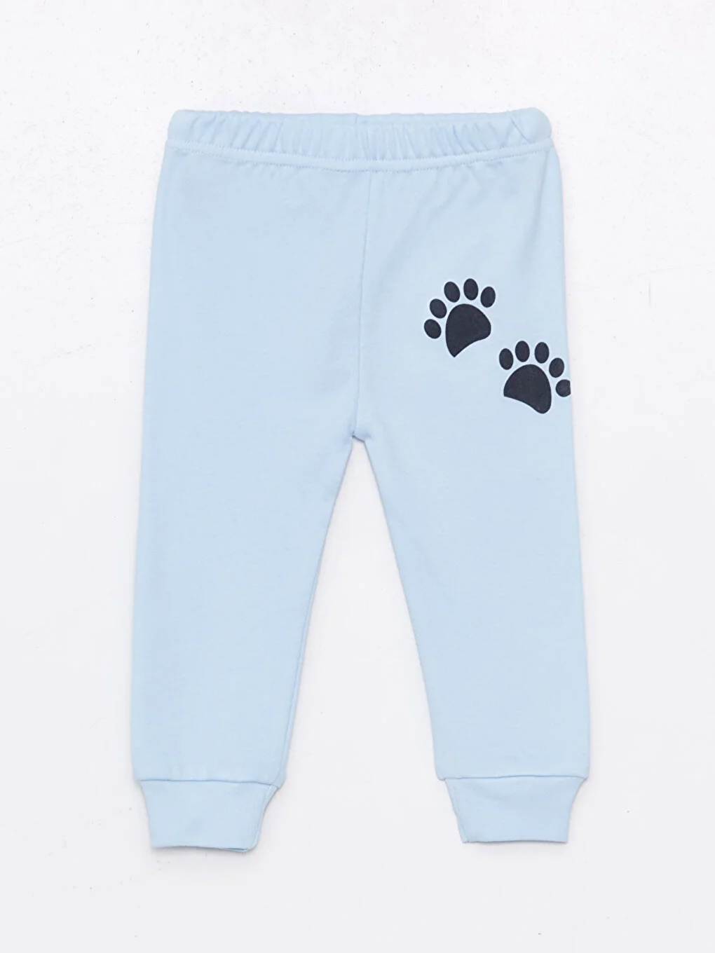 Luggi Baby Mavi Beli Lastikli Erkek Bebek Pijama Alt 2'li - 4