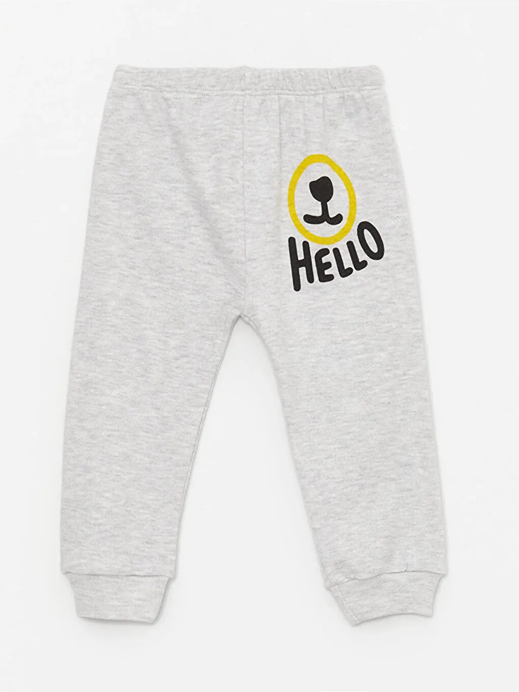 Luggi Baby Gri Beli Lastikli Erkek Bebek Pijama Alt 2'li - 1