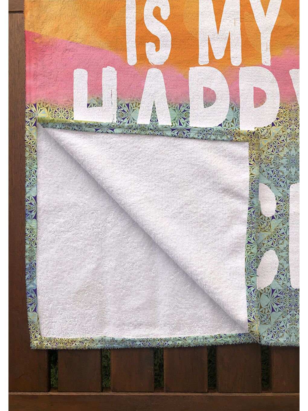 Karışık Baskılı Plaj Havlusu  75x150 cm-4