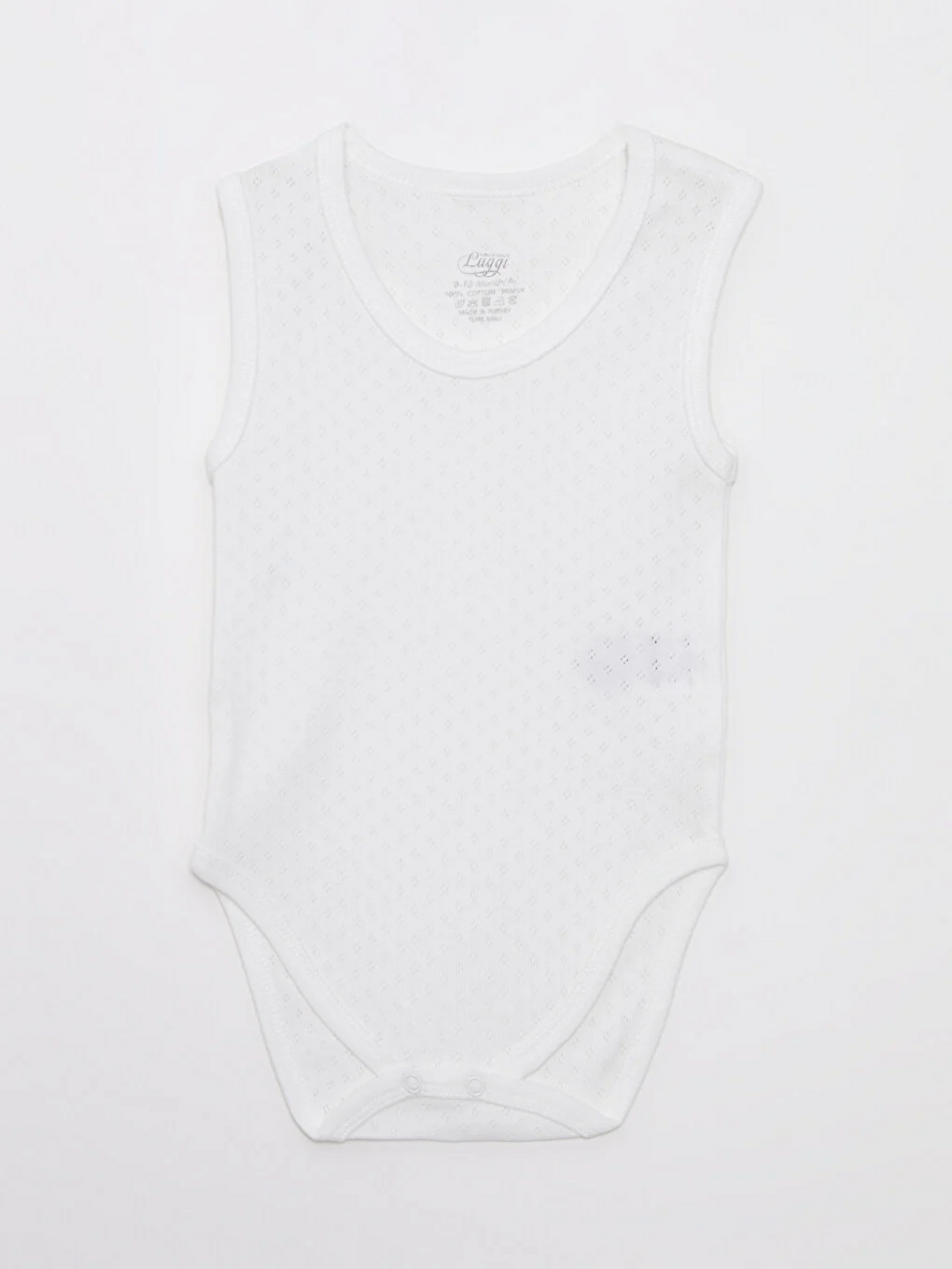 Ekru Bisiklet Yaka Pamuklu Erkek Bebek Jakarlı Çıtçıtlı Body 6'lı-1