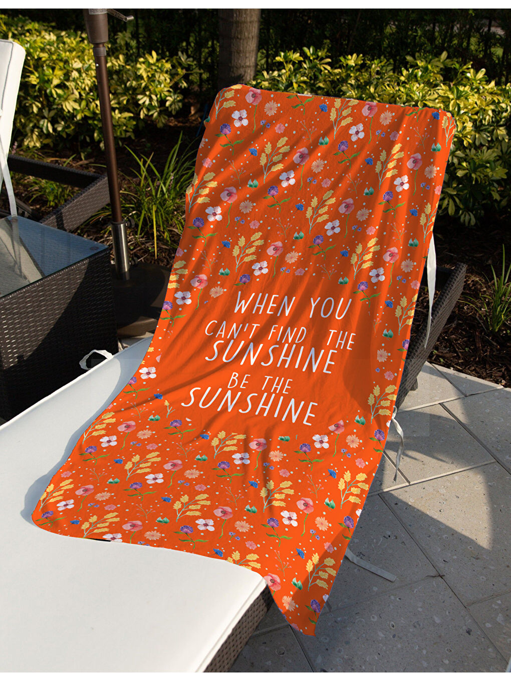 Karışık Baskılı Plaj Havlusu 75x150 cm-1