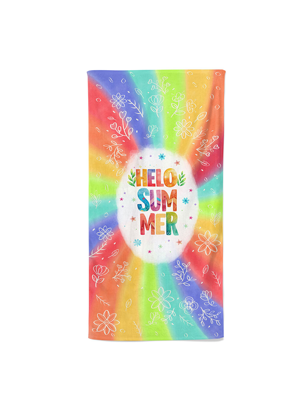 Karışık Baskılı Plaj Havlusu  75x150 cm-1