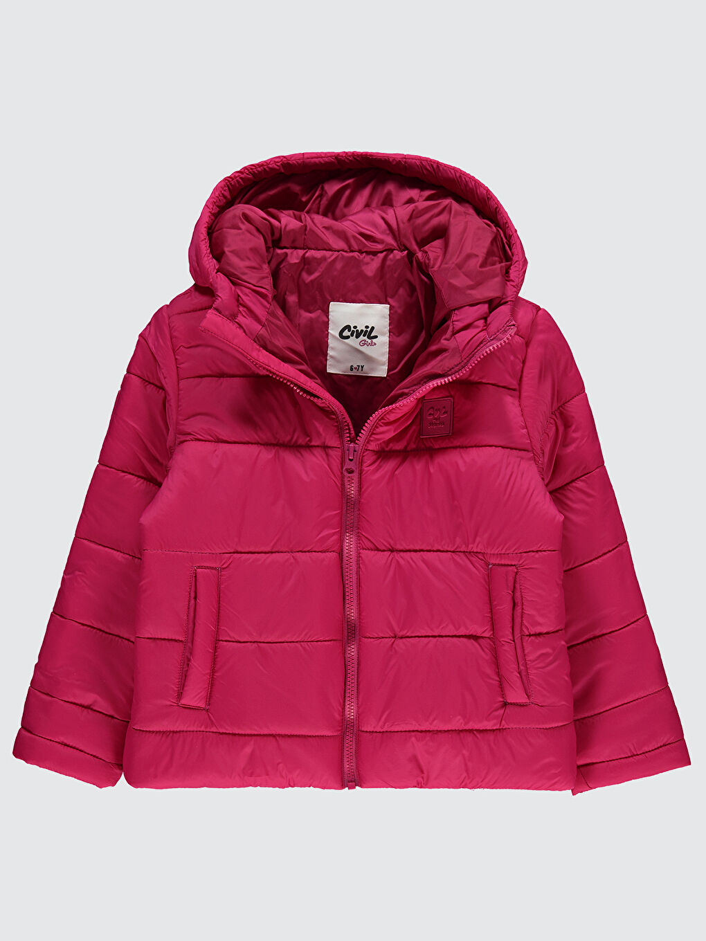 Girls Kız Çocuk Mont 10-13 Yaş Fuşya-1