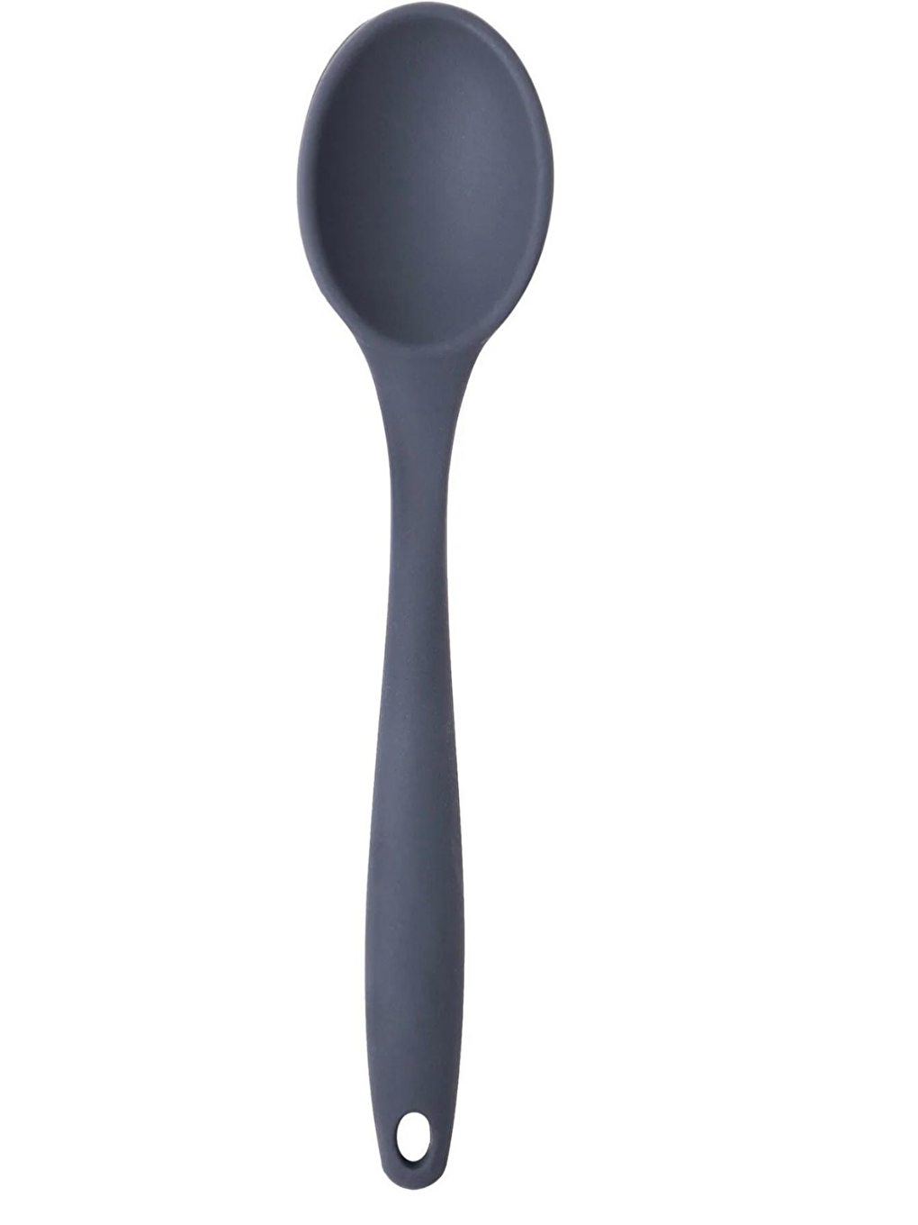 Büyük Boy Yanmaz Silikon Düz Yassı Kaşık Spatula Seti 3 ParçaSpatula Kaşık Antrasit 3 Adet-2