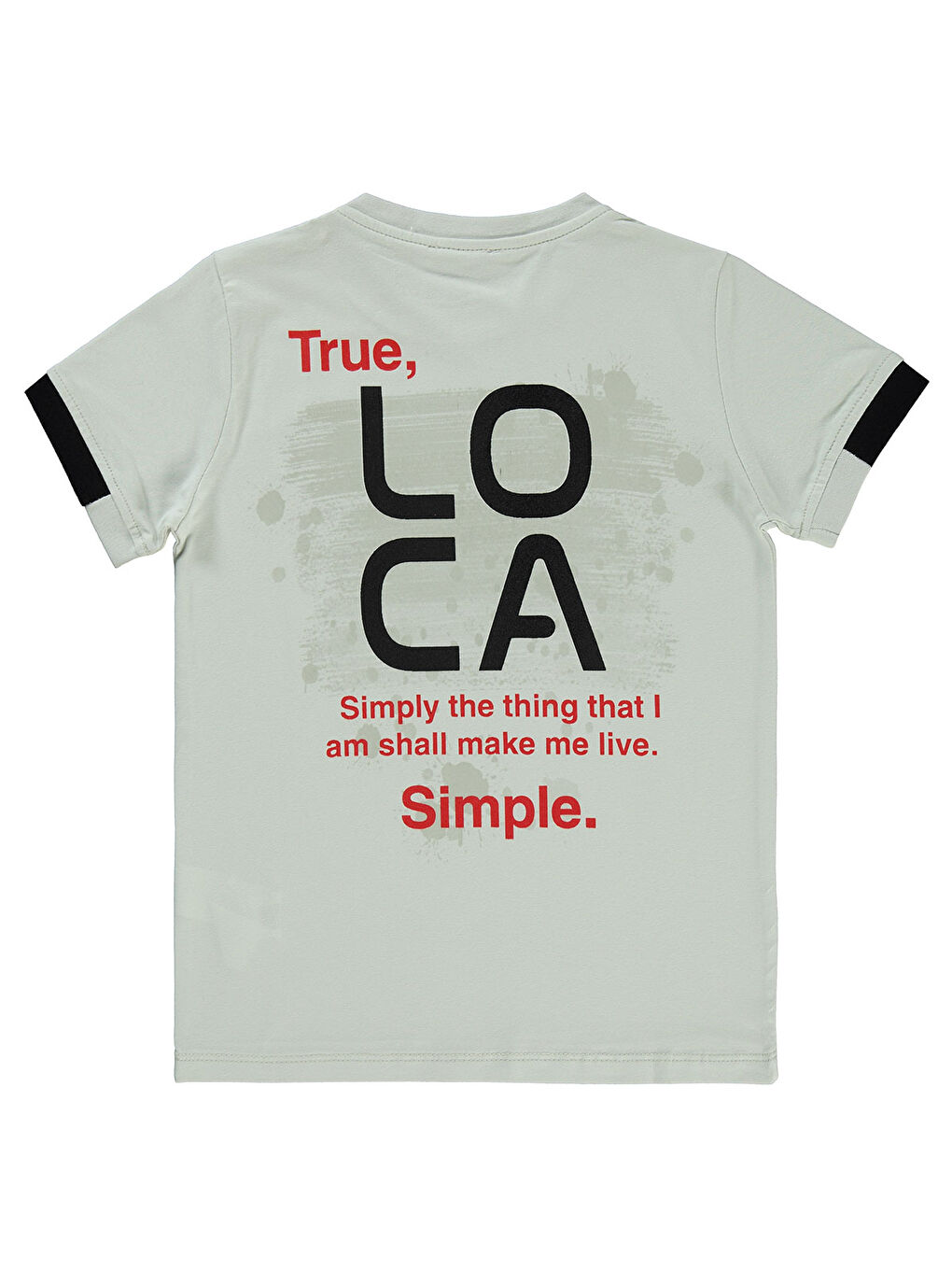 Boys Erkek Çocuk Tişört 6-9 Yaş Açık Gri-1