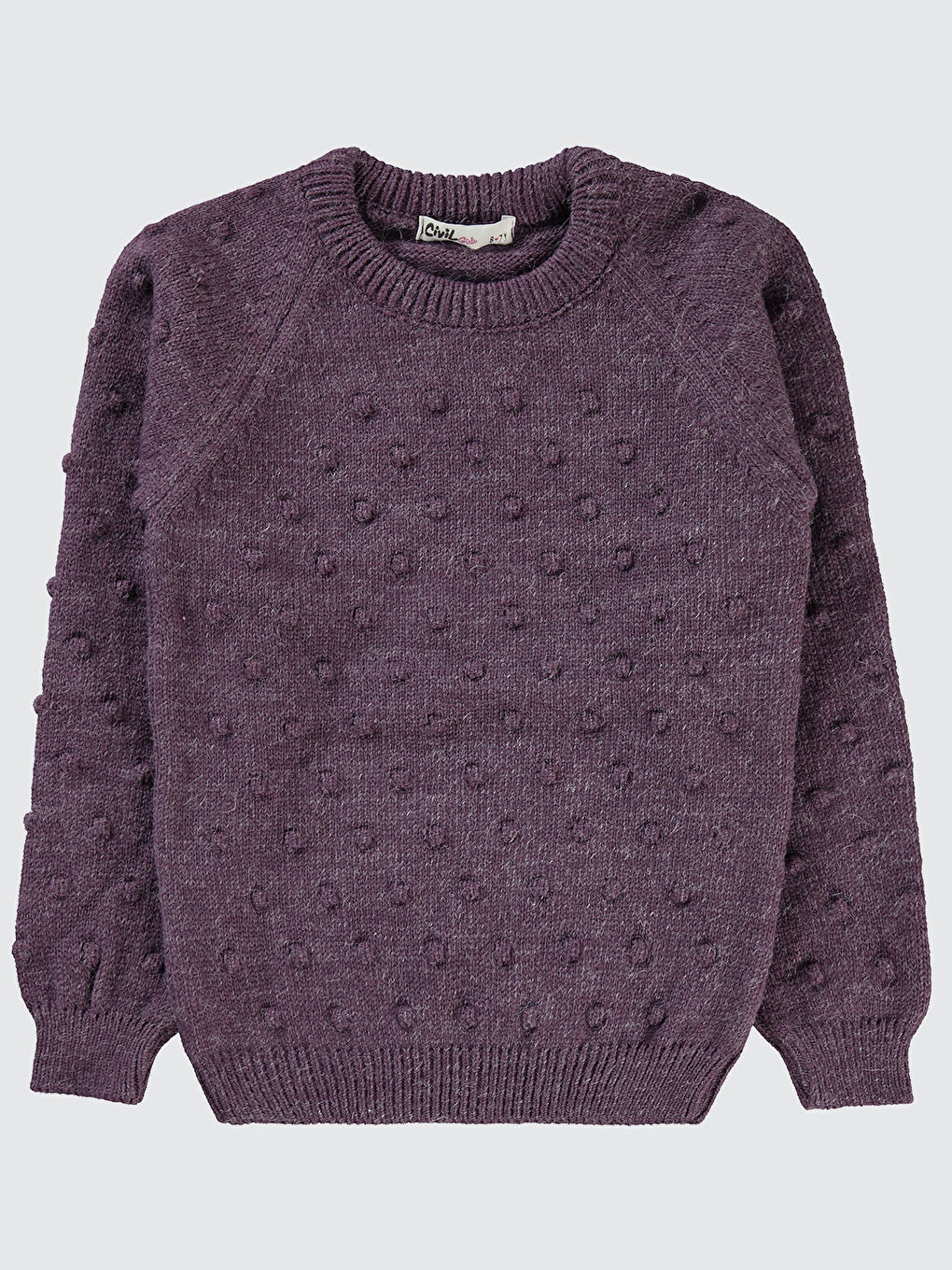 Girls Kız Çocuk Kazak 6-9 Yaş Mor