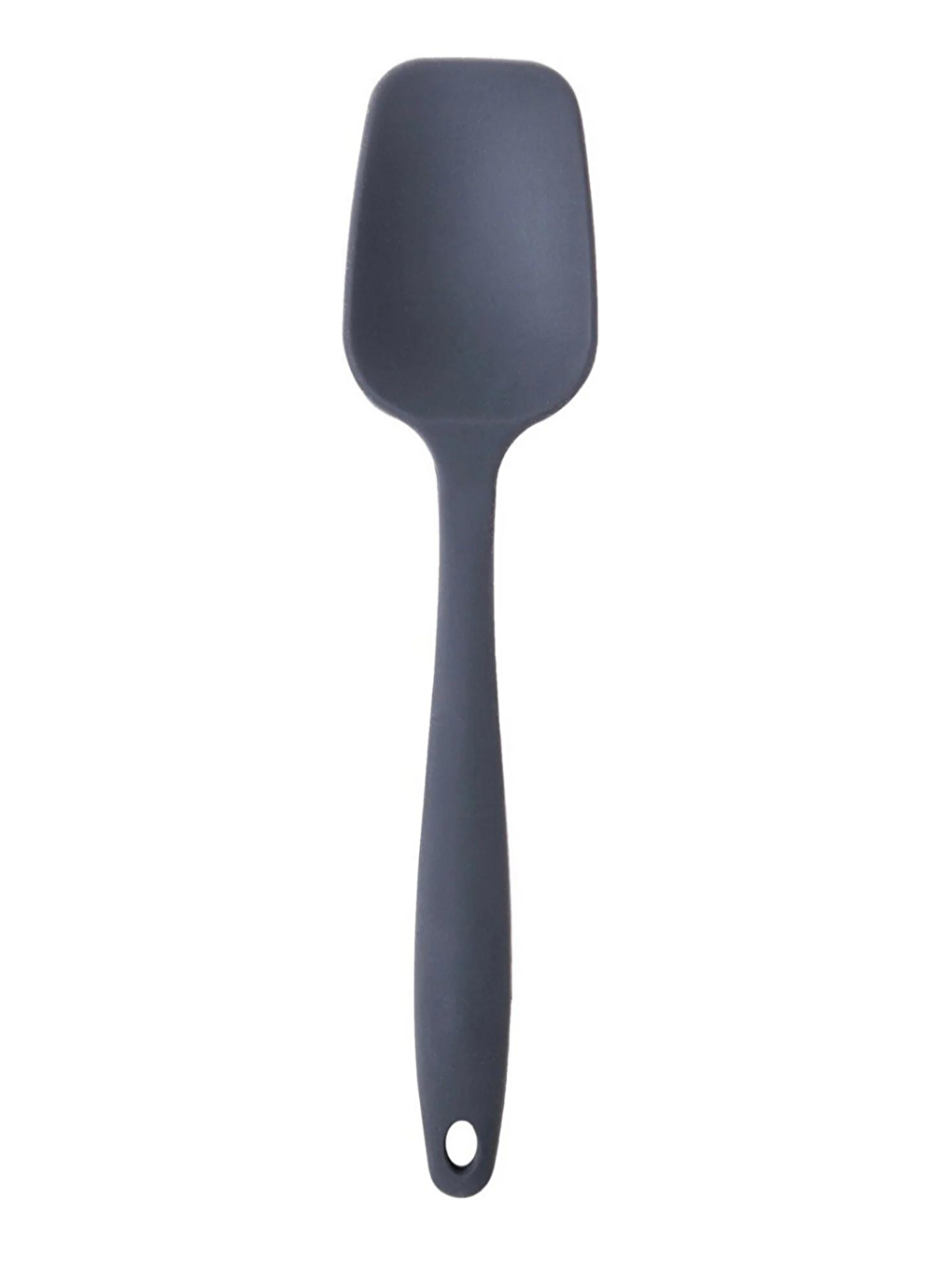 Antrasit Büyük Boy Yanmaz Silikon Yassı Spatula Düz Spatula Seti 2 Adet-1