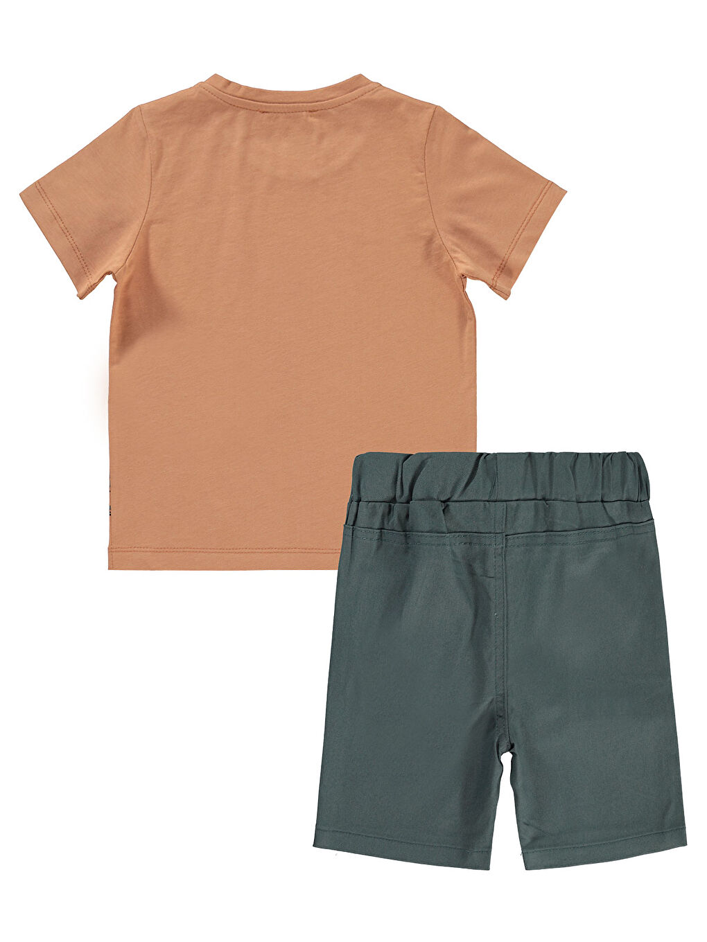 Kahverengi Boys Erkek Çocuk Kaprili Takım 2-5 Yaş Kiremit-1