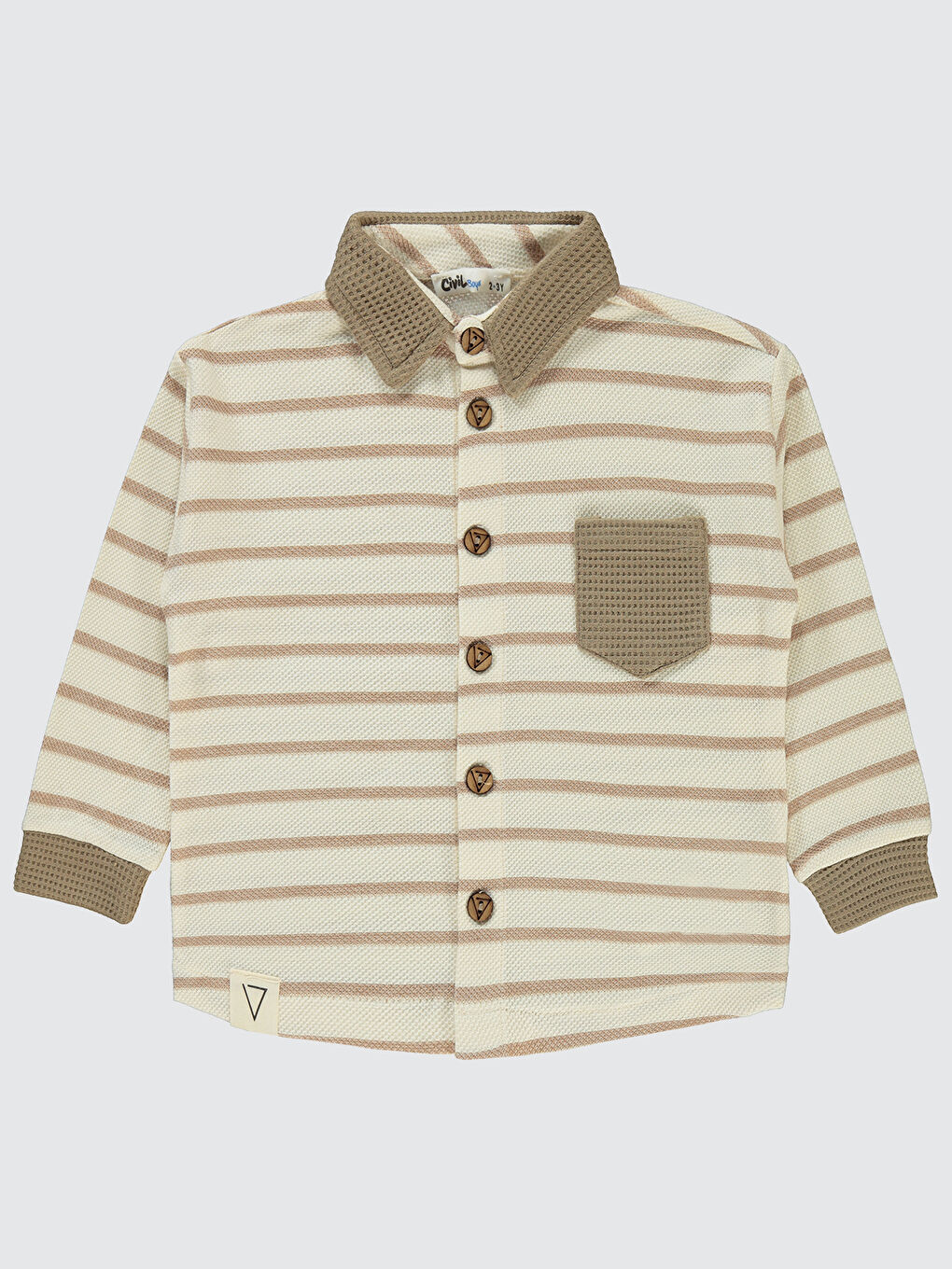 Erkek Çocuk Gömlek 2-5 Yaş Kahverengi