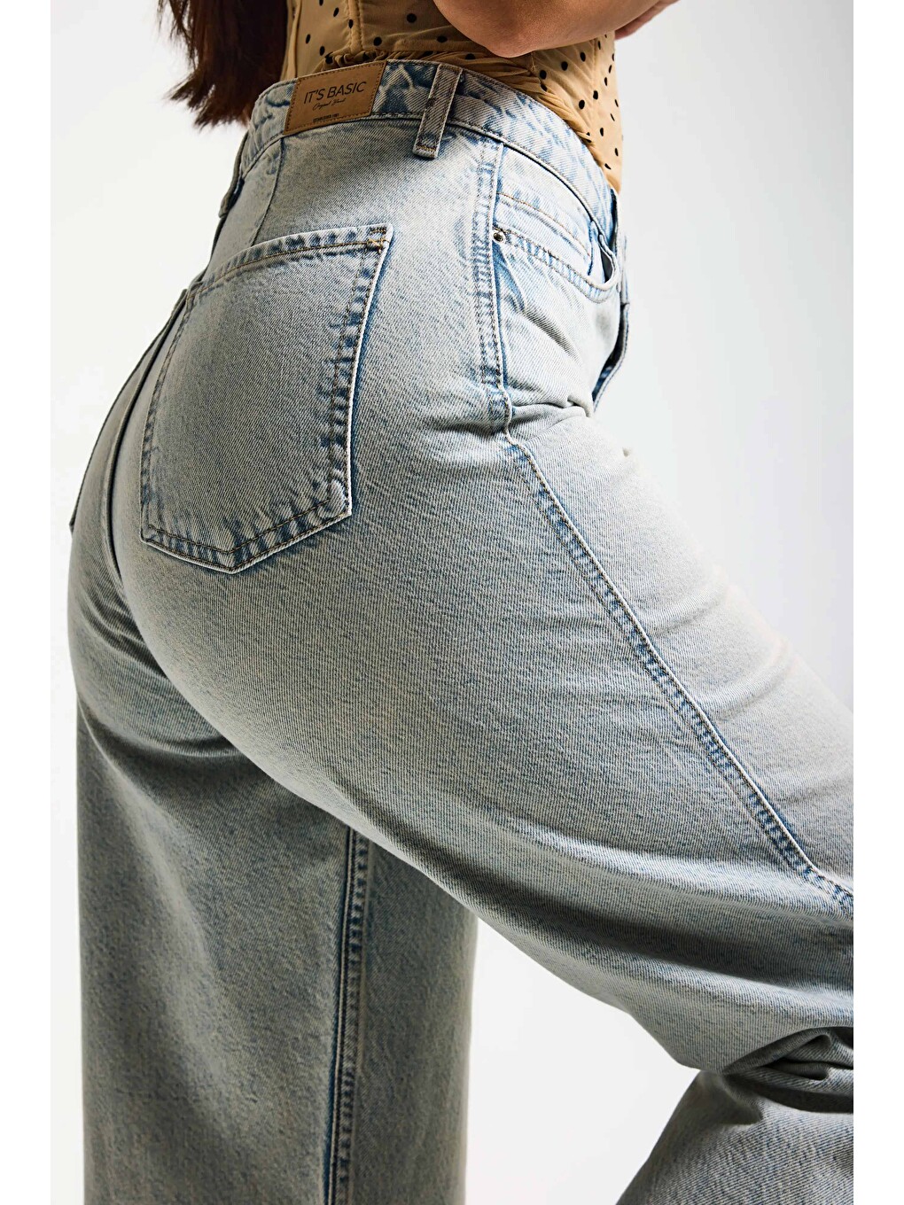 Mavi Kadın Jean Rengi 4s6-75 Relax Fit %100 Pamuk Denim Jean-1
