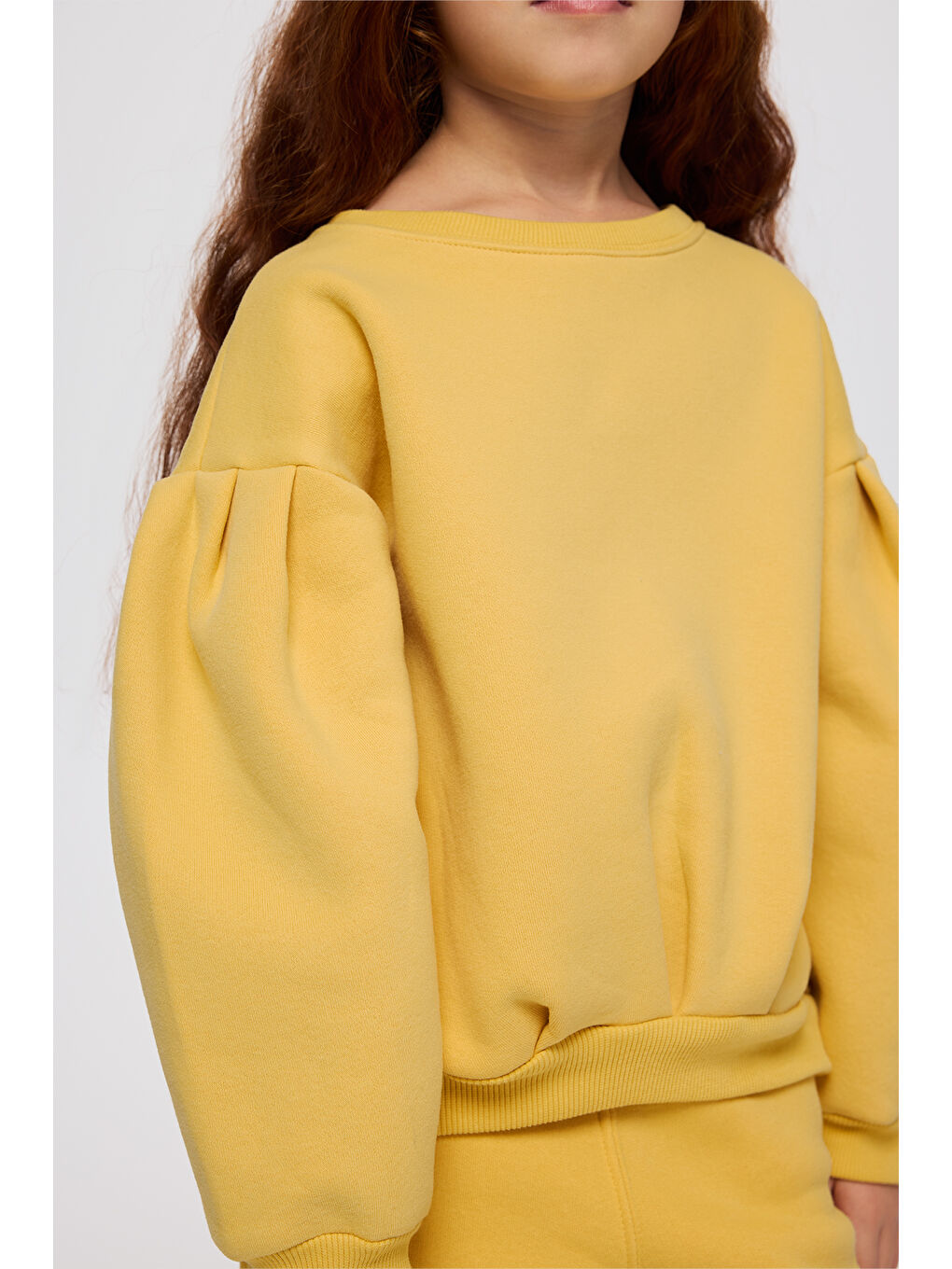 Kız Çocuk Sarı Sweatshirt-3