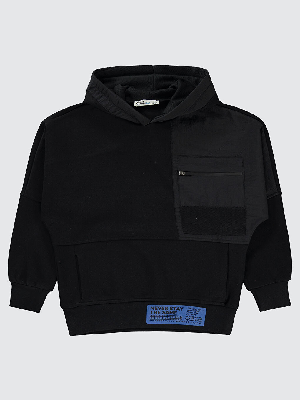 Erkek Çocuk Sweatshirt 6-9 Yaş Siyah