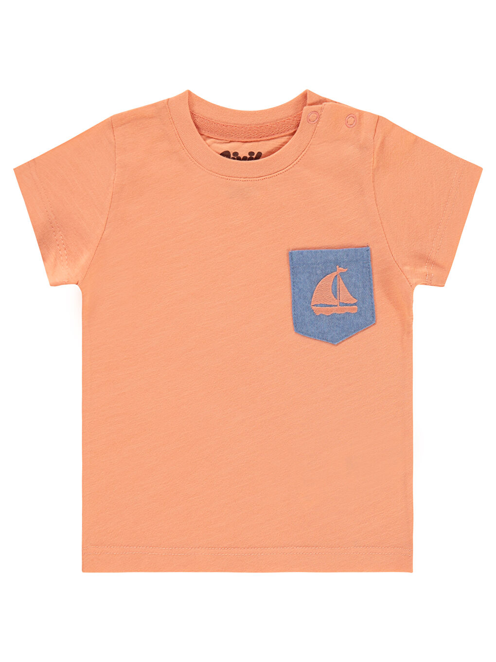 Pembe Baby Erkek Bebek Tişört 6-18 Ay Şeftali