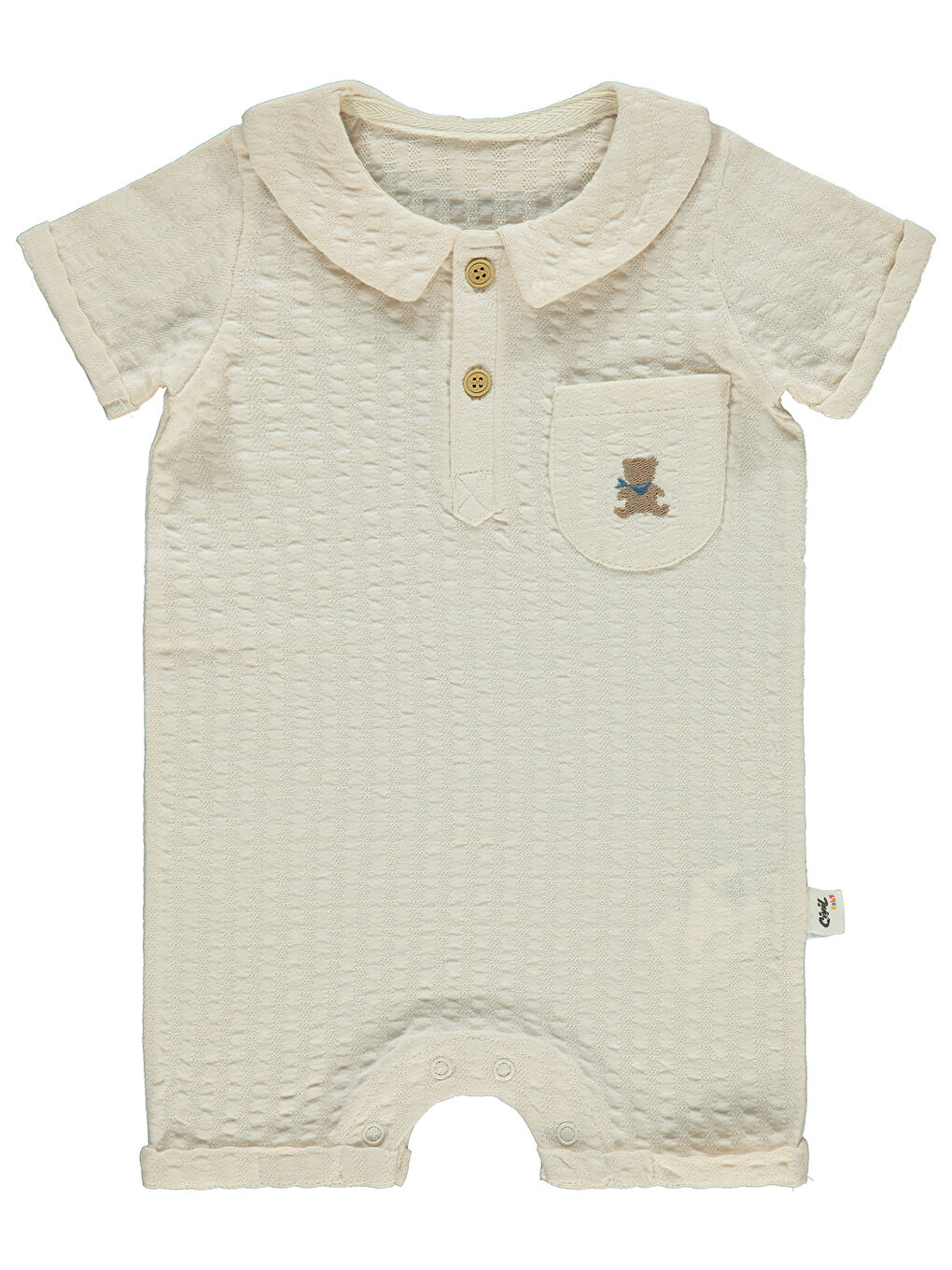 Baby Erkek Bebek Patiksiz Tulum 6-18 Ay Bej