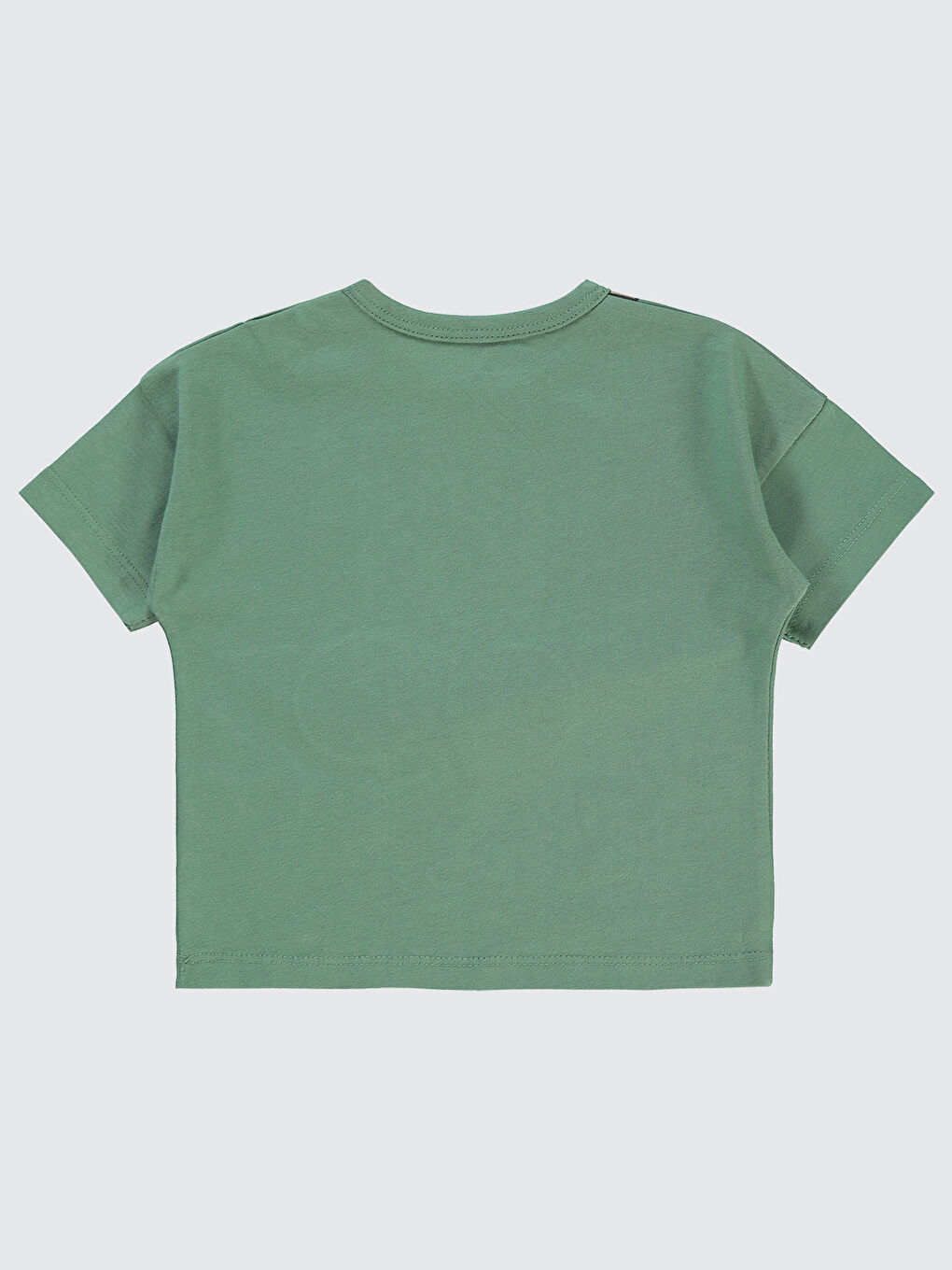 Baby Erkek Bebek Tişört 6-18 Ay Haki-2