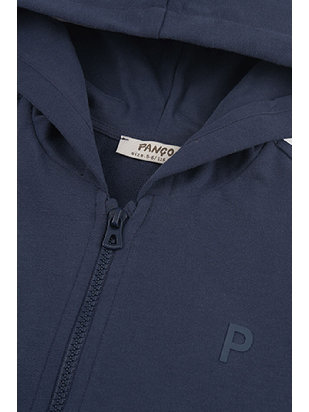 Unisex Çocuk Fermuarlı Lacivert Sweatshirt-2