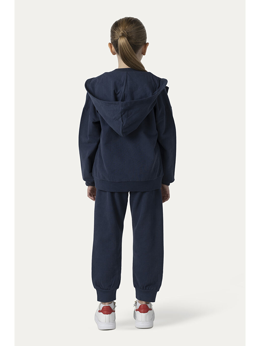 Unisex Çocuk Fermuarlı Lacivert Sweatshirt-6