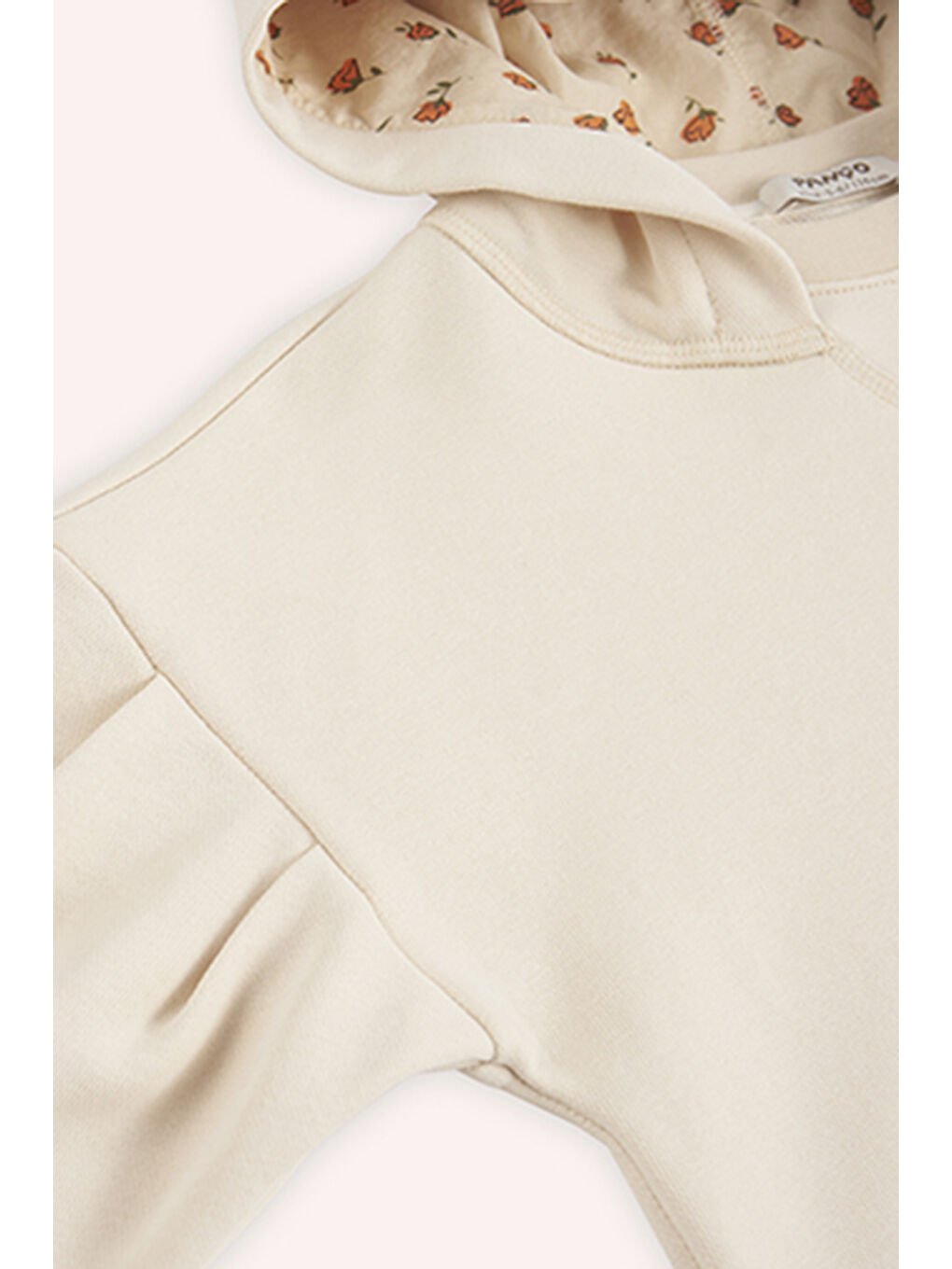 Kız Çocuk Kapüşonlu Bej Sweatshirt-6