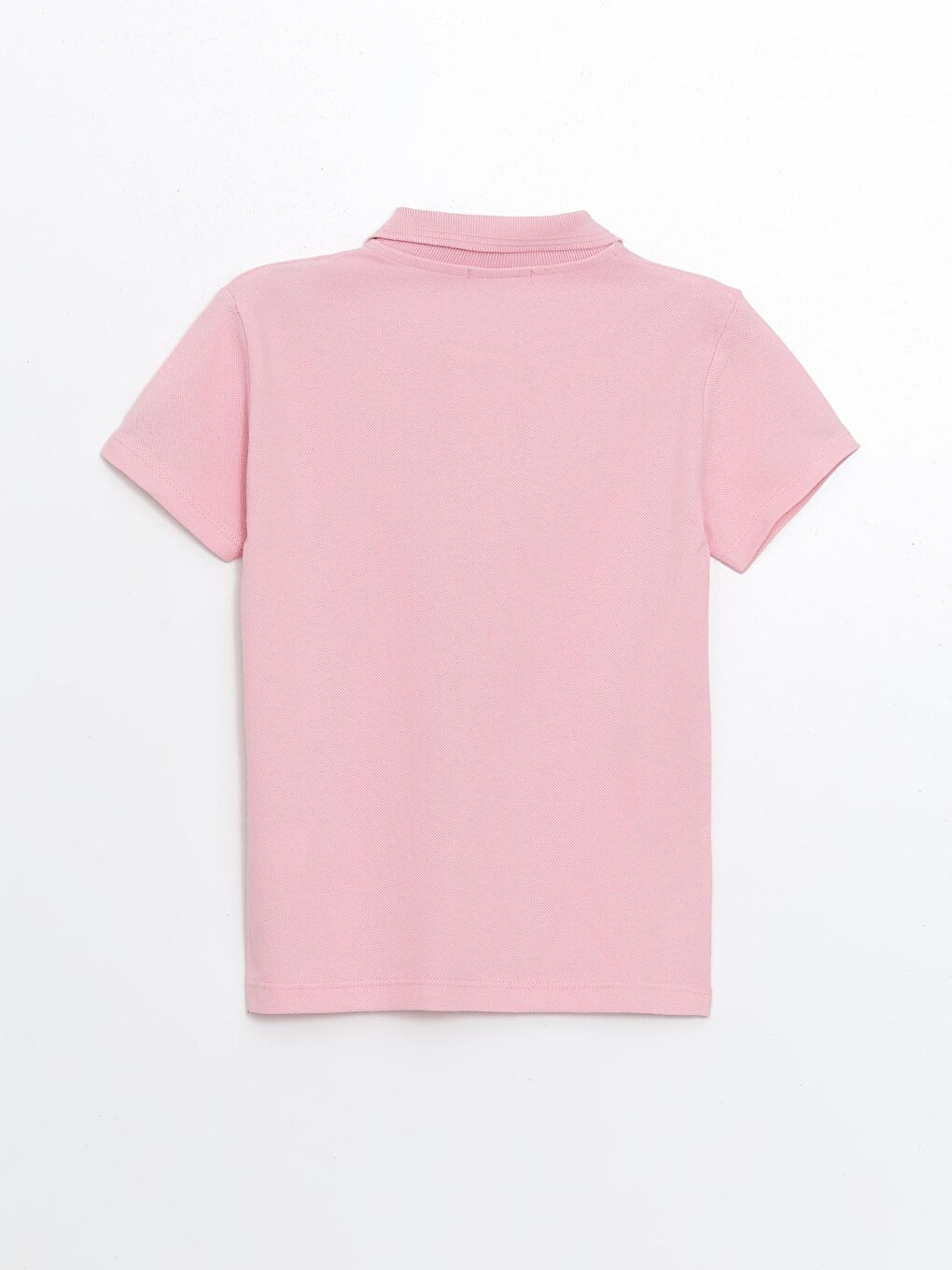 Pembe Kids Polo Yaka Basic Kısa Kollu Kız Çocuk Tişört-1
