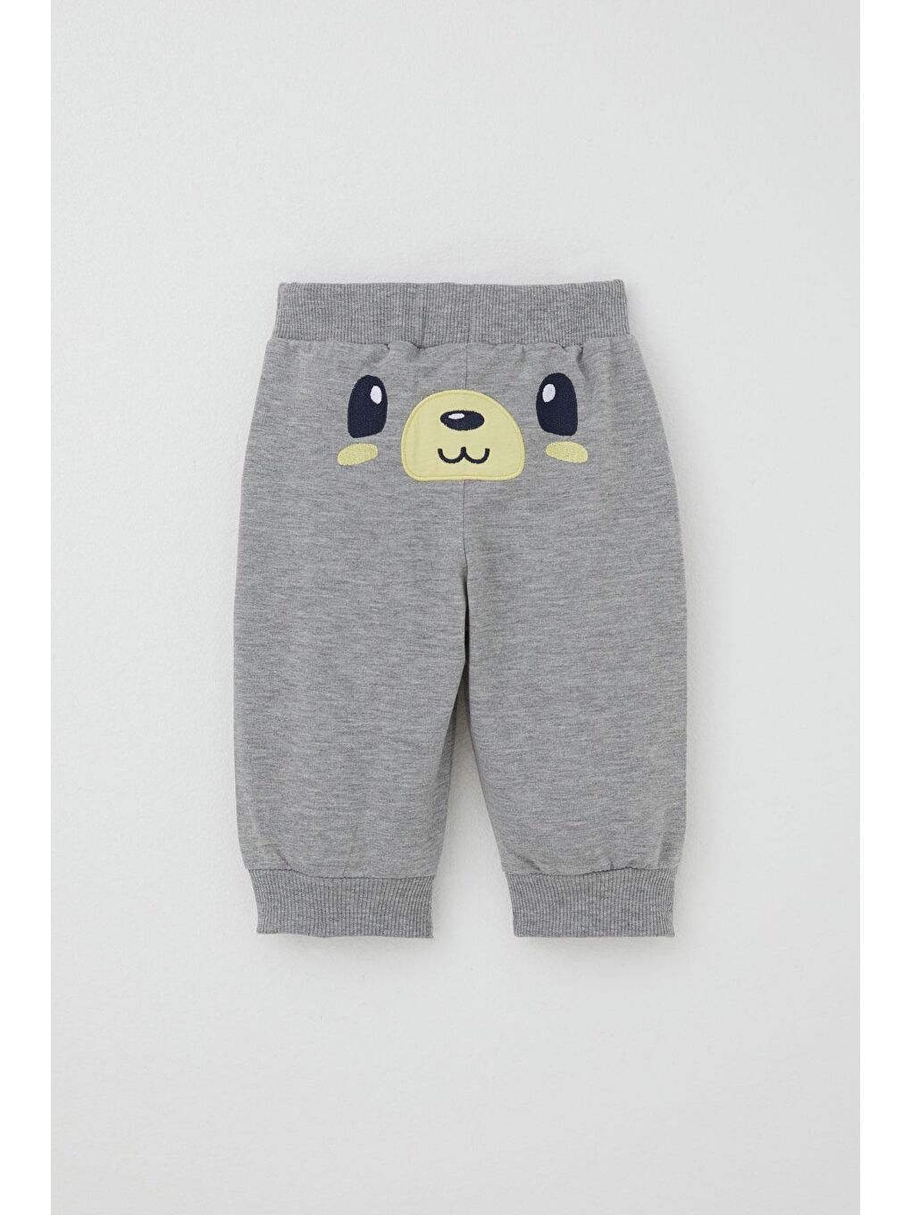 Erkek Bebek Kapri Takım Sevimli Ayıcık Nakışlı Sarı (9 Ay-1.5 Yaş)-8