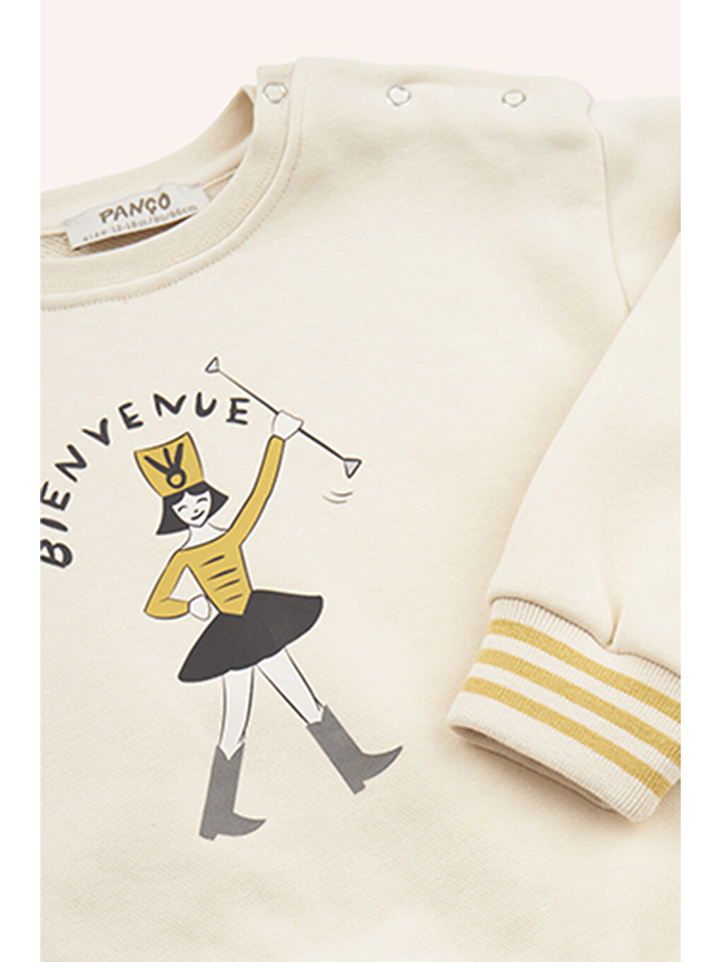 Kız Bebek Bej Sweatshirt-2
