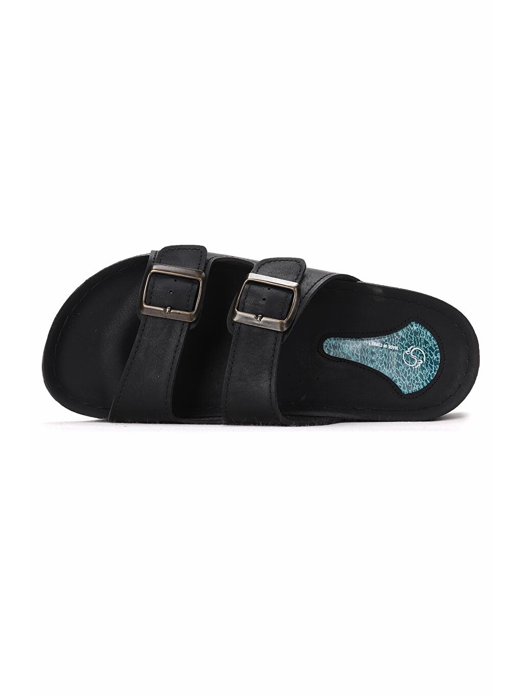 Siyah Jelli Günlük Kemerli Erkek Terlik Ary 36-553-4