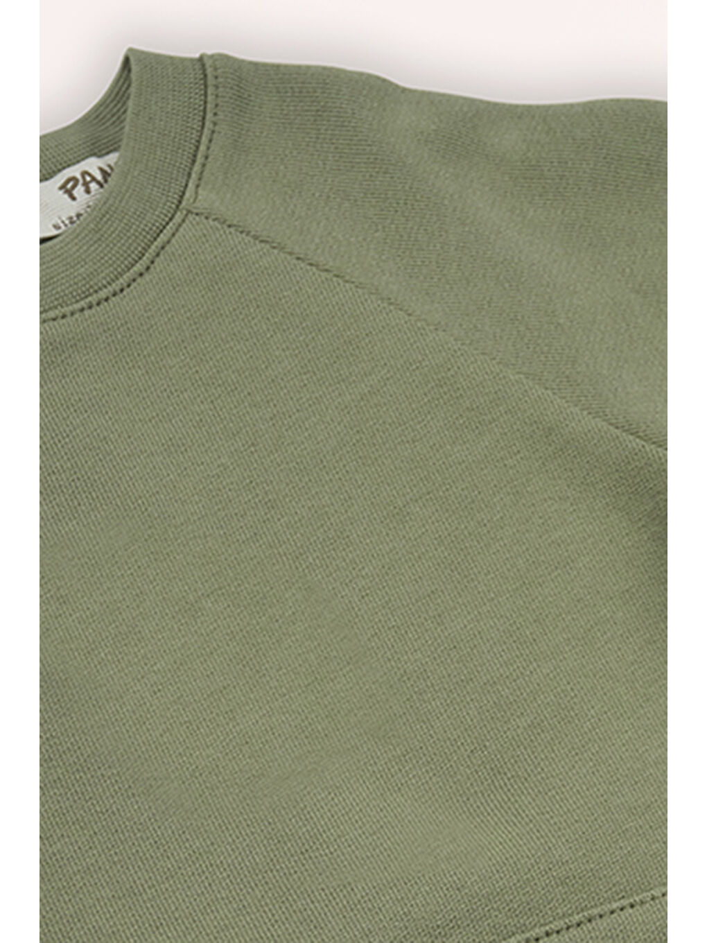 Erkek Bebek İki Cepli Haki Sweatshirt-2