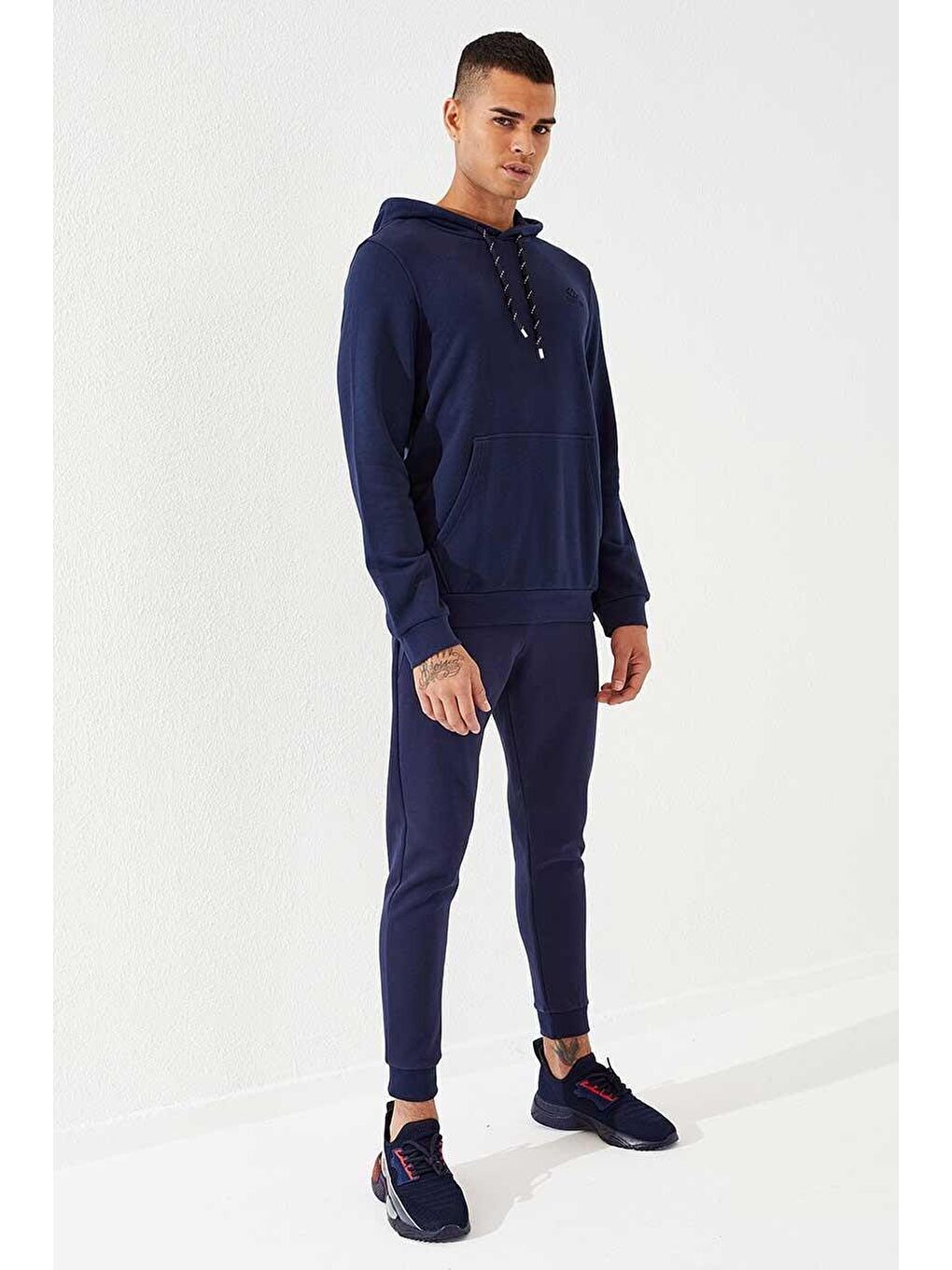 İndigo Fermuar Cep Detaylı Dar Kalıp  Jogger Erkek Eşofman Alt - 84708