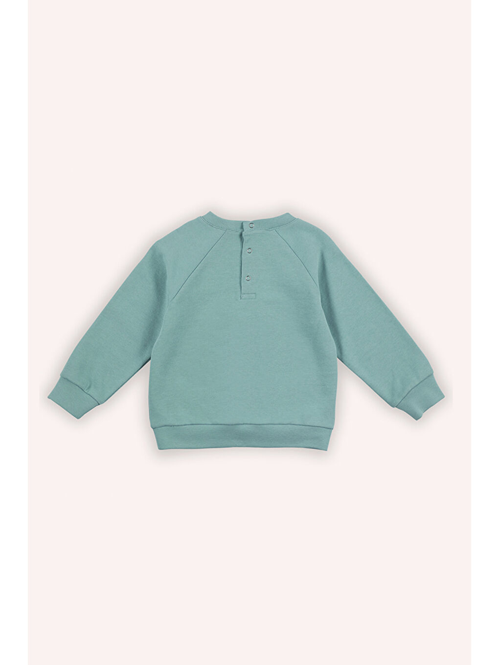 Yeşil Erkek Bebek İki Cepli Mint Sweatshirt-1