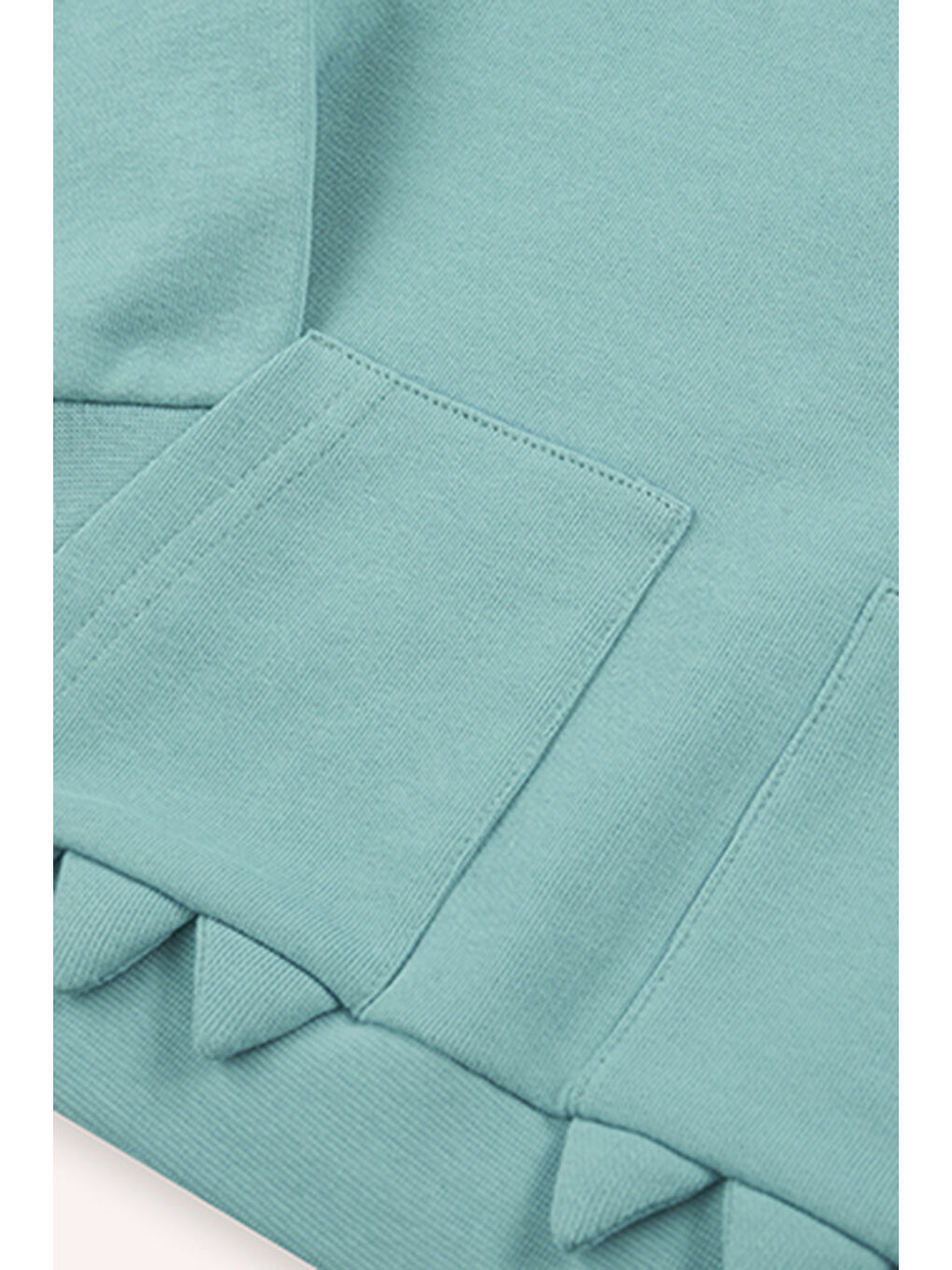 Yeşil Erkek Bebek İki Cepli Mint Sweatshirt-2