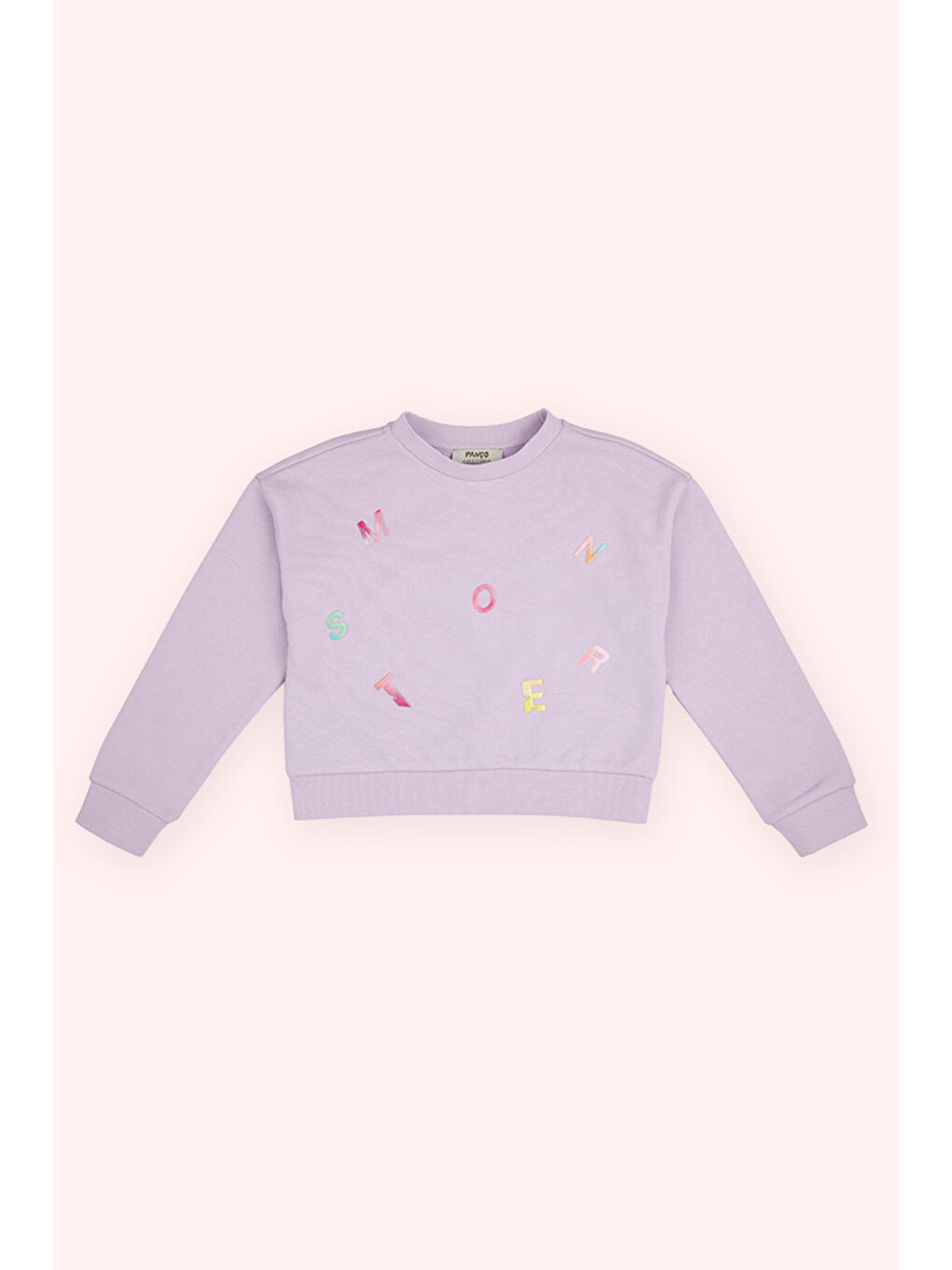 Kız Çocuk Baskı Detaylı Lila Sweatshirt