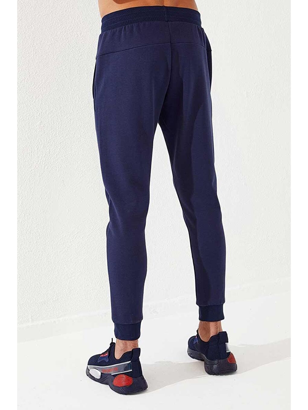İndigo Fermuar Cep Detaylı Dar Kalıp  Jogger Erkek Eşofman Alt - 84708-2