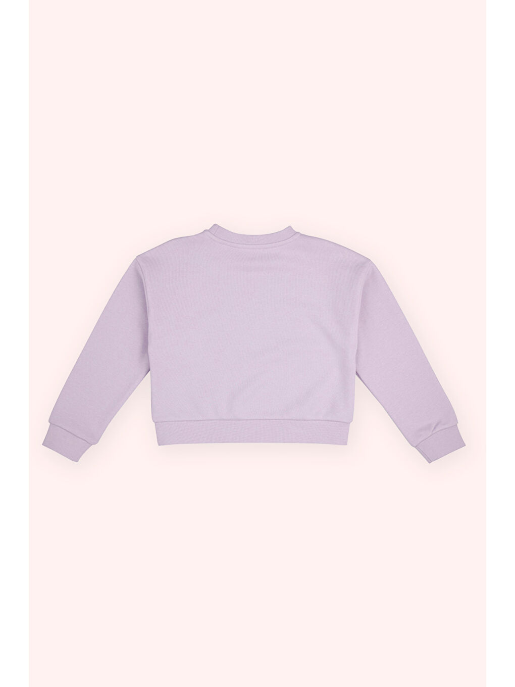 Kız Çocuk Baskı Detaylı Lila Sweatshirt-2