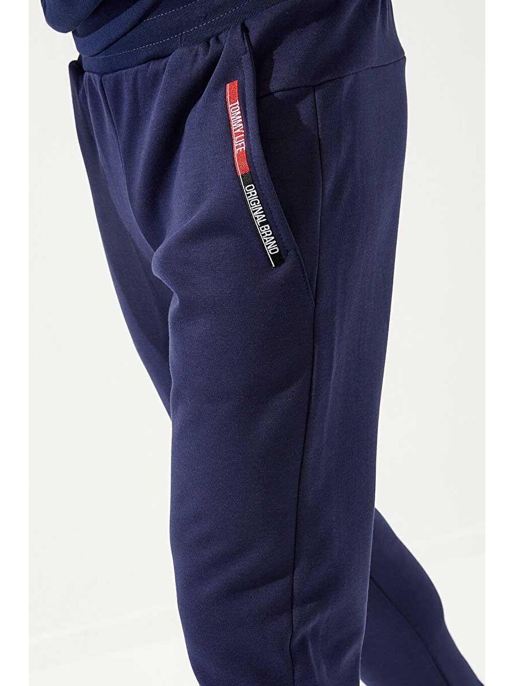 İndigo Fermuar Cep Detaylı Dar Kalıp  Jogger Erkek Eşofman Alt - 84708-3