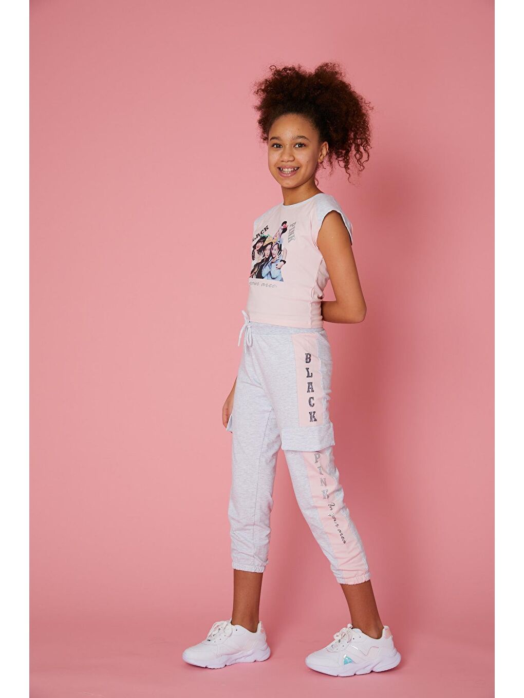 Pembe Kız Çocuk Tişört-2